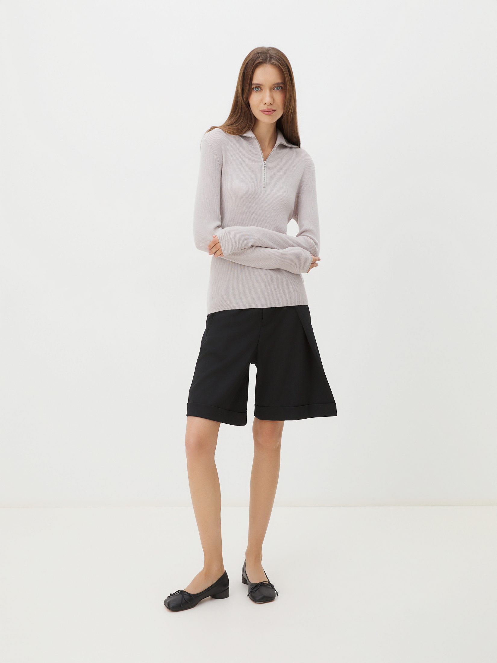 Женский джемпер MAISON DAVID 4268828, бежевато-серый