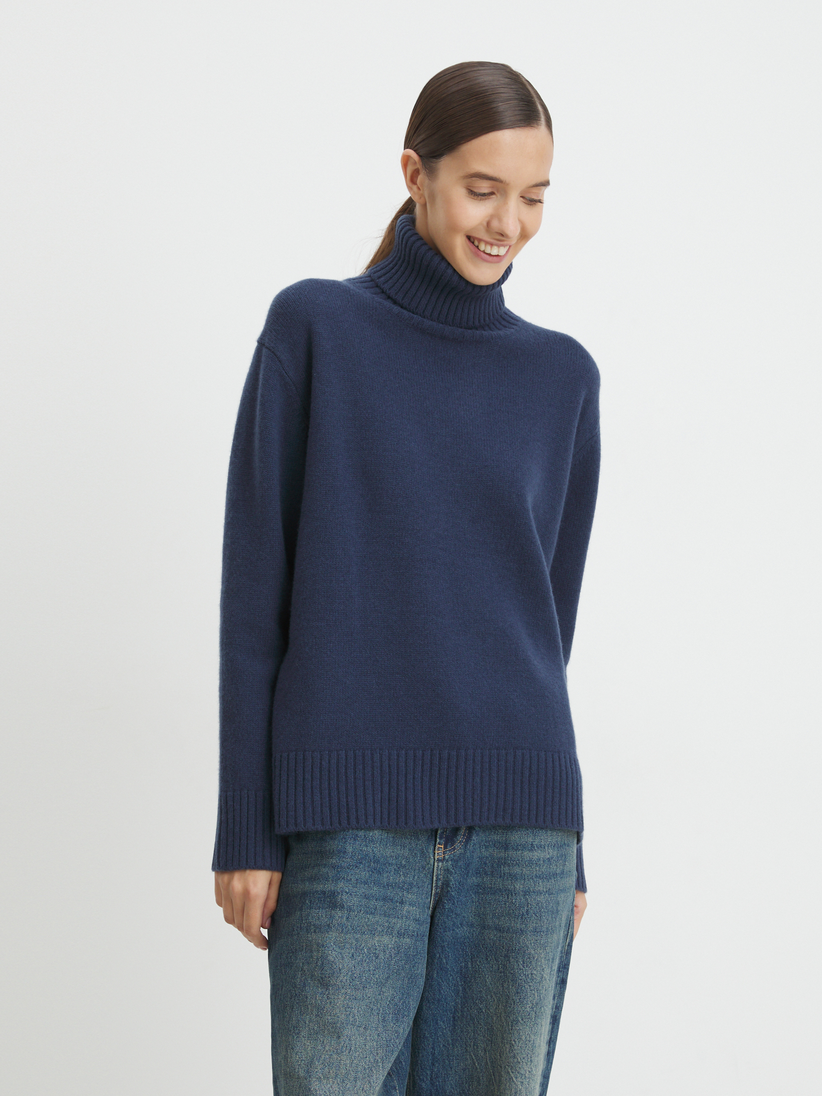 Женский свитер MAISON DAVID 4309236, серо-синий