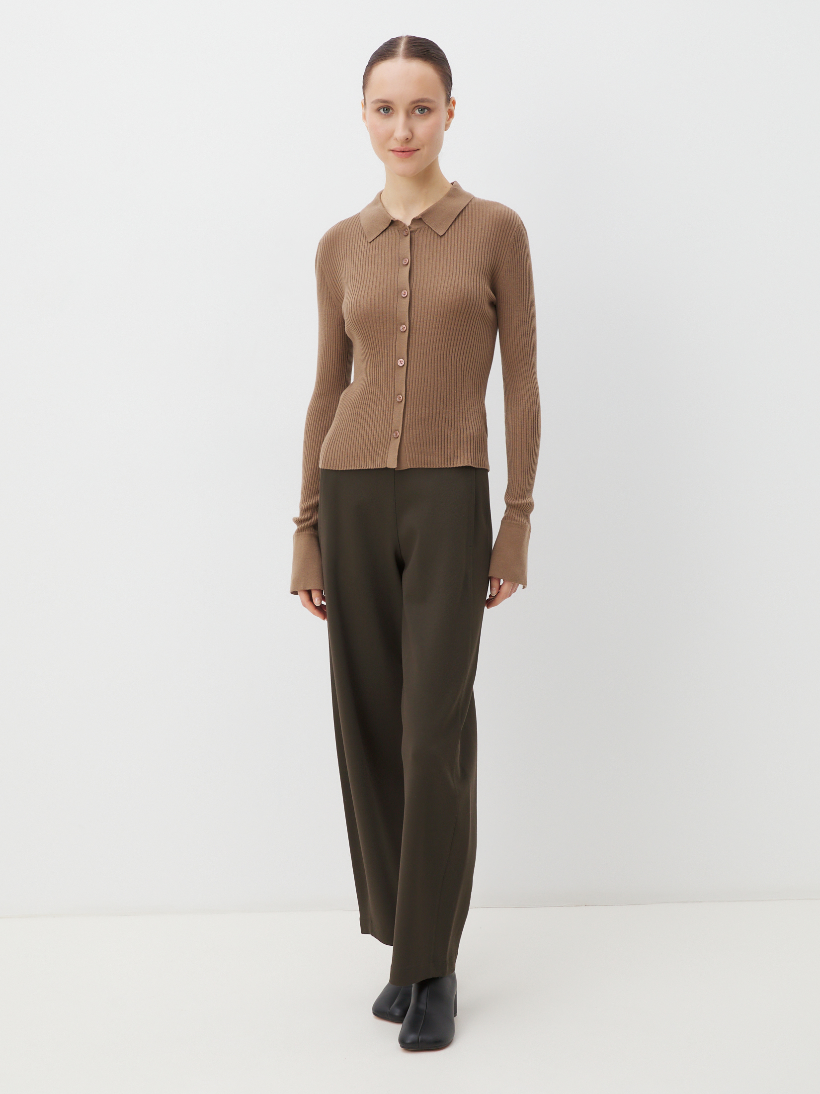 Женский кардиган MAISON DAVID 4451151, бежево-коричневый