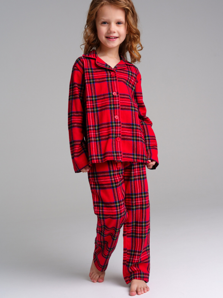 Пижама текстильная для девочек разноцветный 42326001