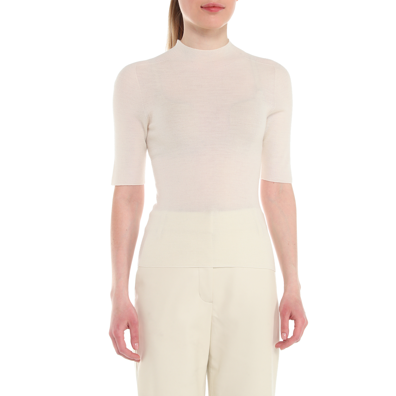 Женский бесшовный джемпер MAISON DAVID 4090169, белый