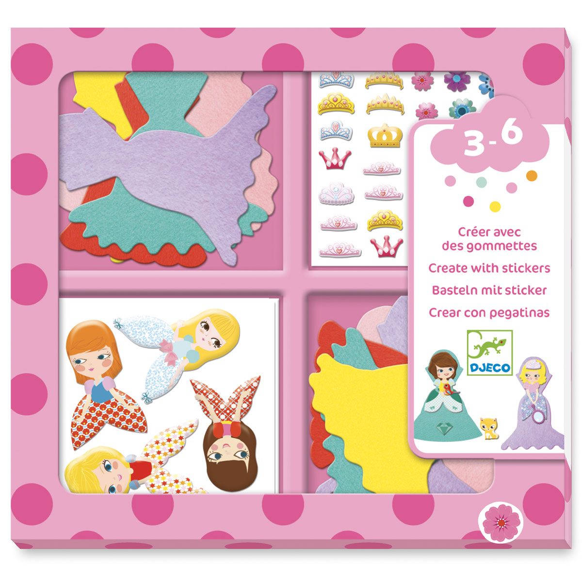 Набор для создания аппликаций Djeco «Принцессы»