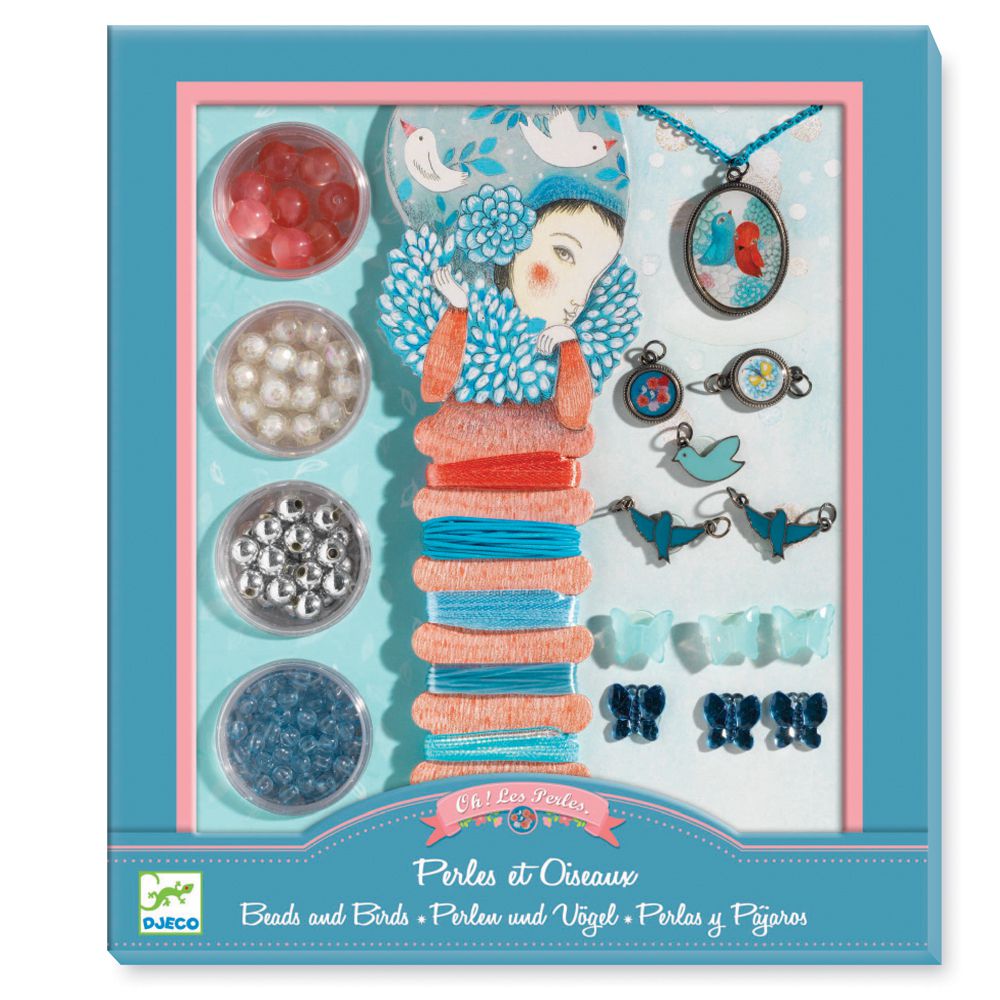Набор для создания украшений Djeco «Бусины и бабочки»