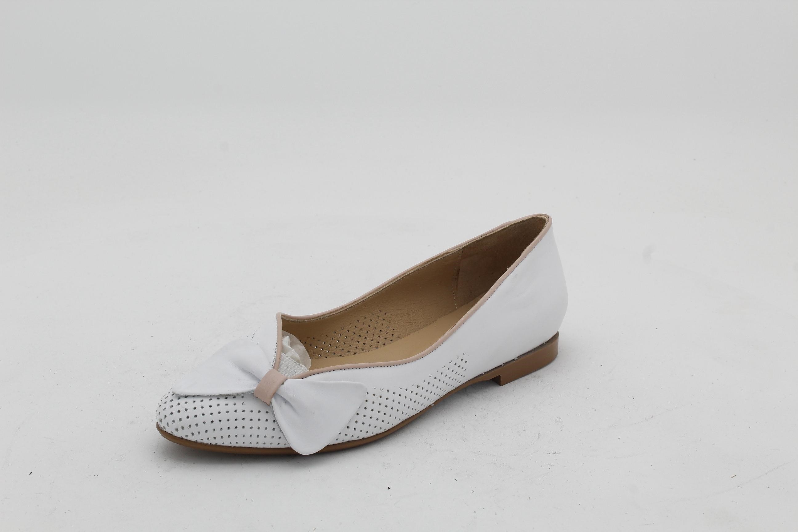 R7546B Туфли лет жен нат кож бел нат кож 41-43 (43)