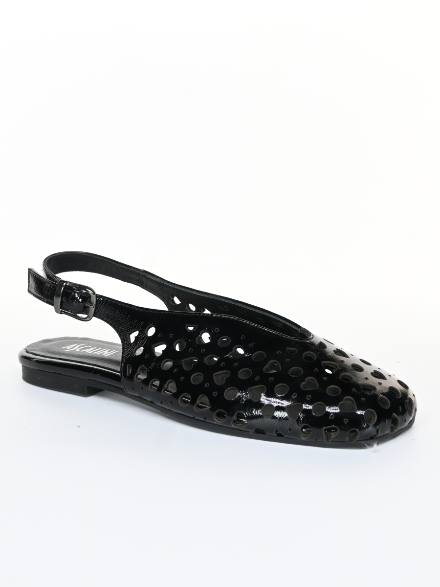 R15616B Туфли лет жен нат лак черн нат кож (41)