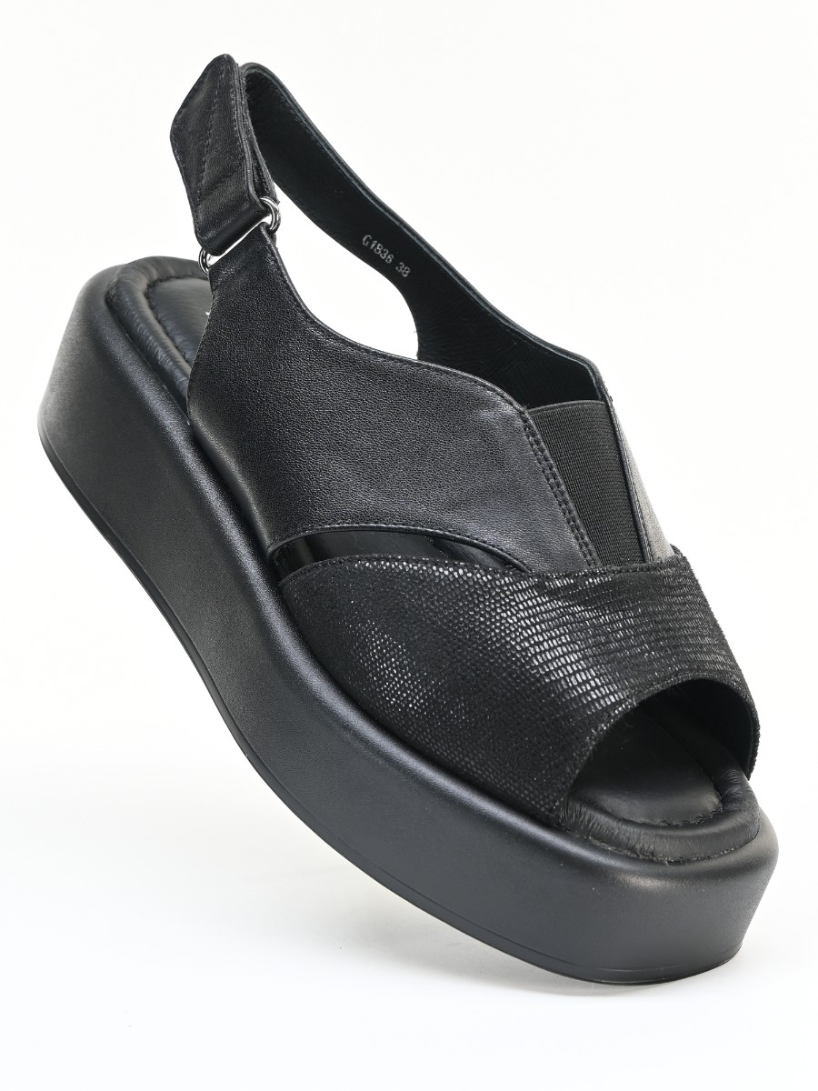 G1836 Туфли жен лет нат кож чёрн нат кож (37)