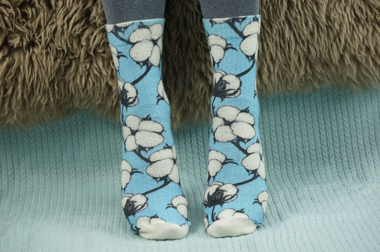 145 Slim Тонкие шерстяные носки Коробочка хлопка