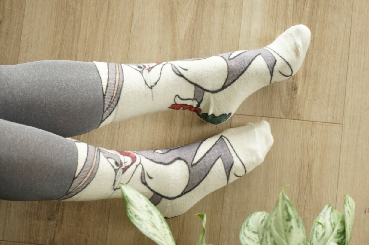 112 Slim Тонкие шерстяные носки Багз Банни