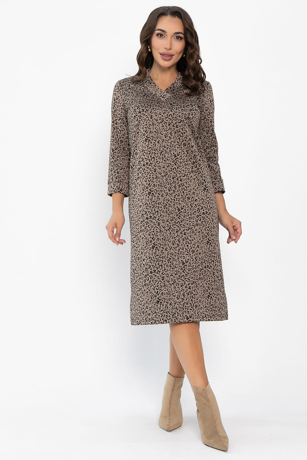 Платье Лаконичный стиль (капучино) П13751-19М