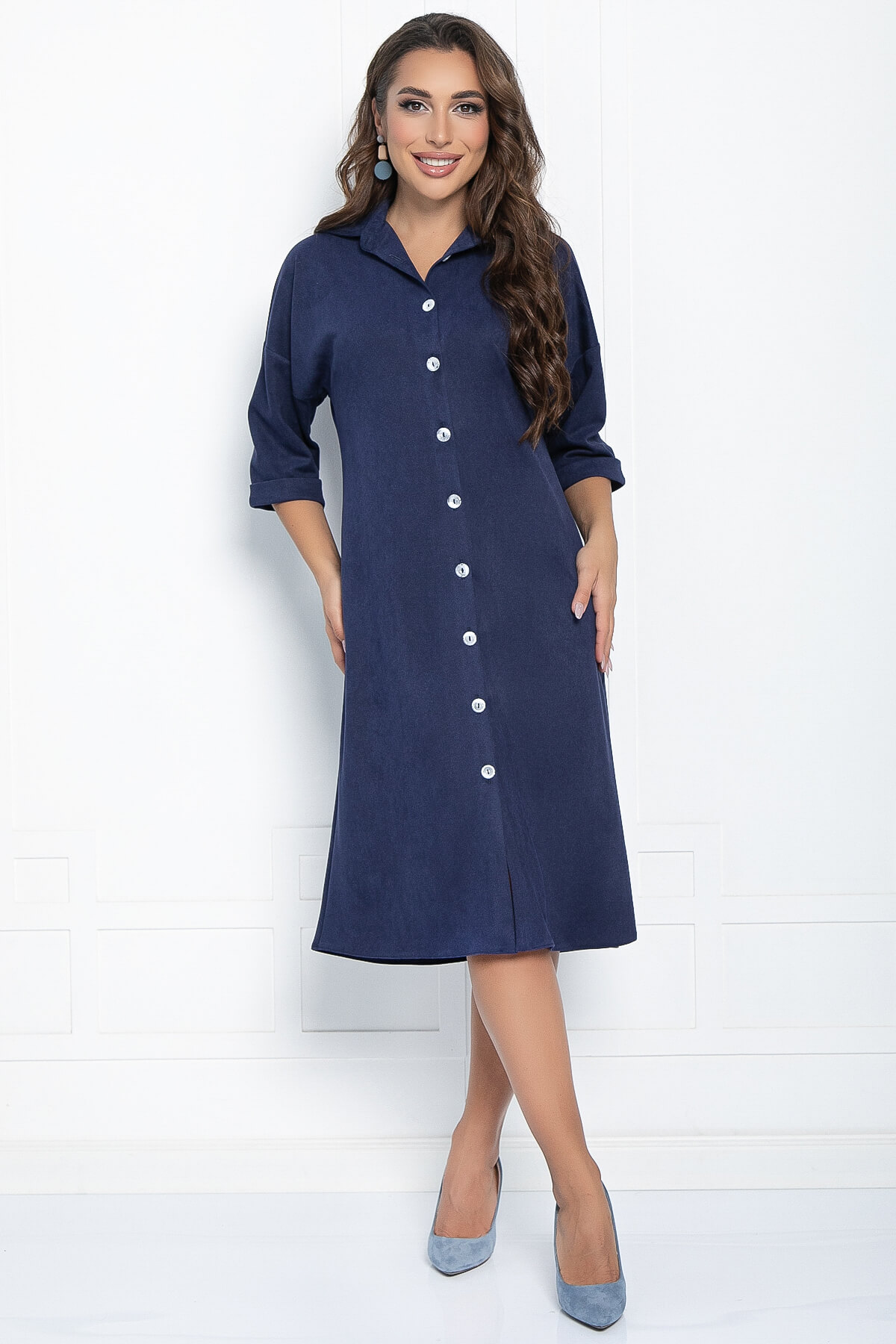 Платье Кэсси (темно-синее) П10922