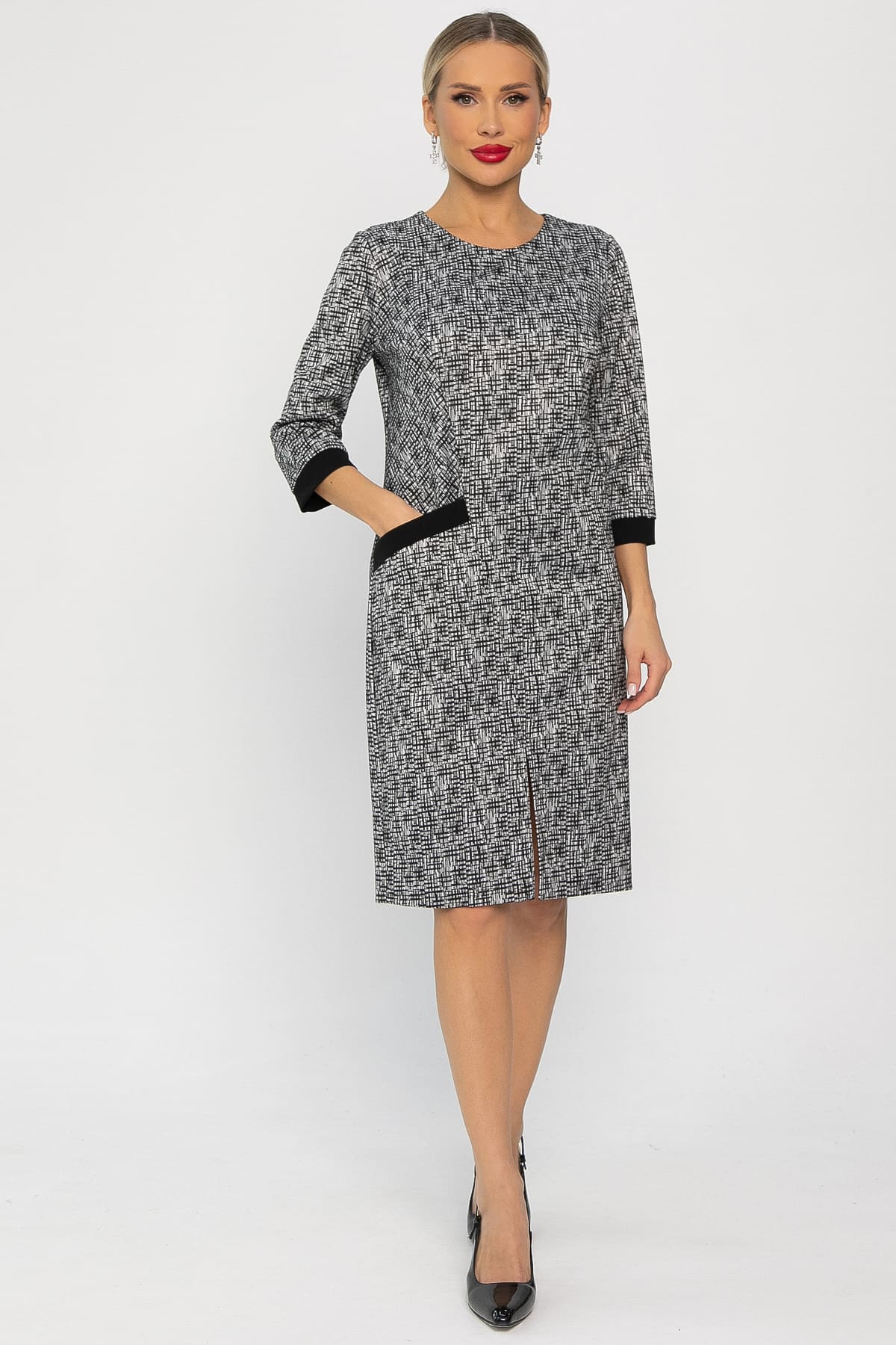 Платье Твоя мода (темно-серое) П13747-19М