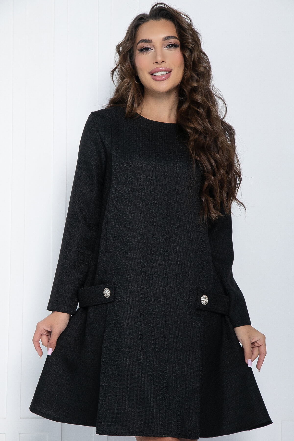 Платье Анкор (черное) П11304
