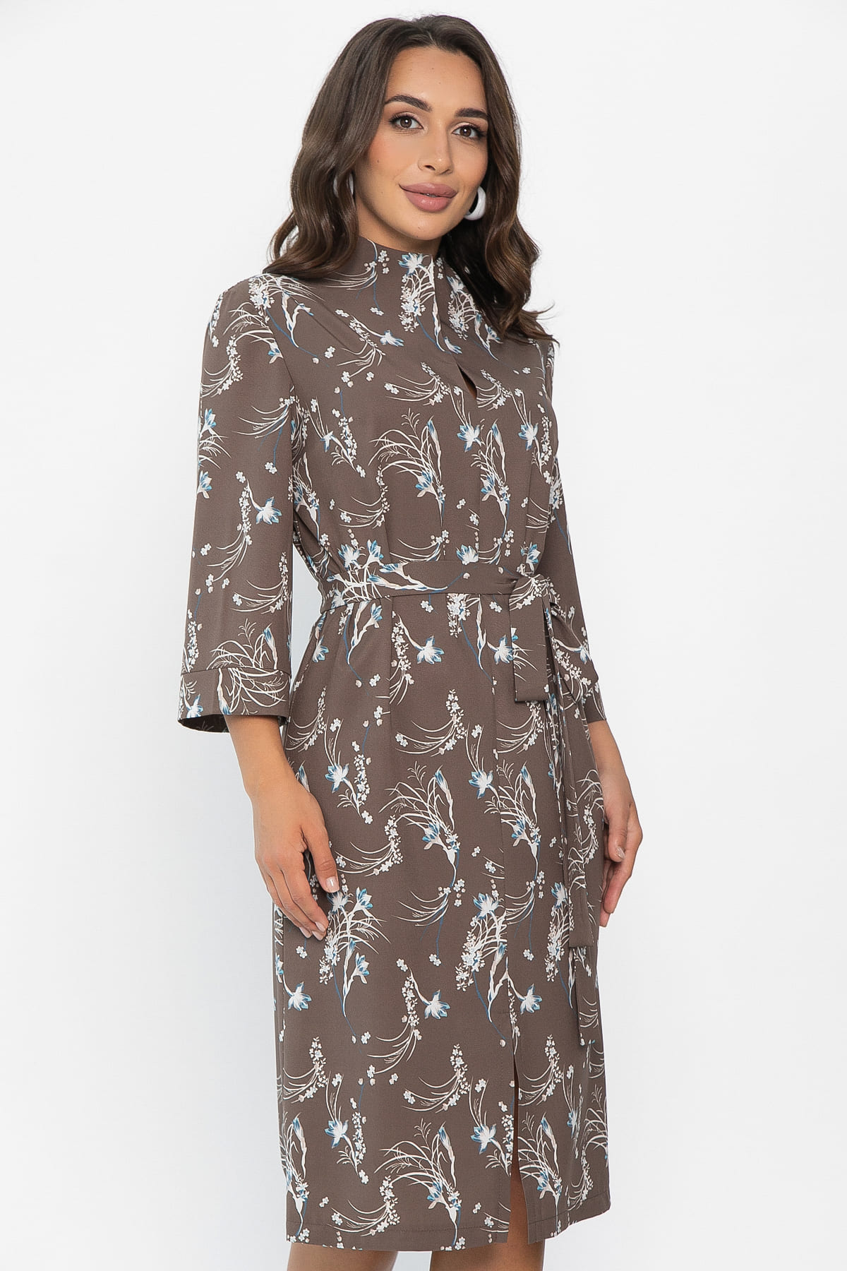 Платье Мира (коричневое) П14021-9М
