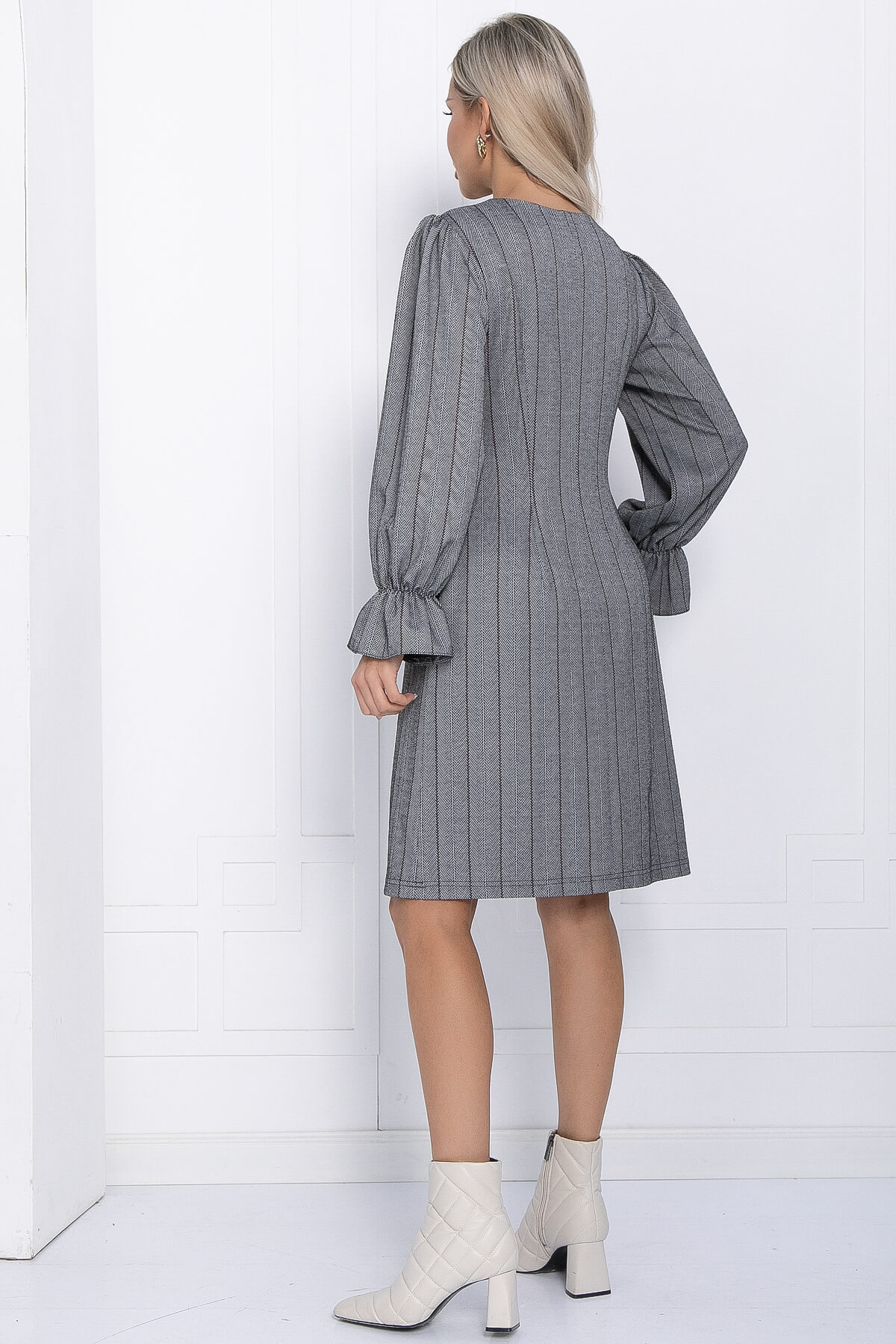 Платье Есения (серое) П12271-30