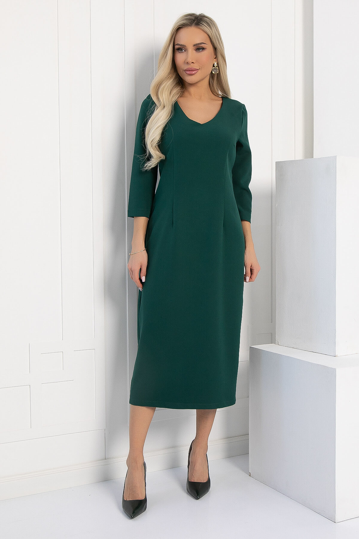 Платье Верба (изумруд) П12154-25