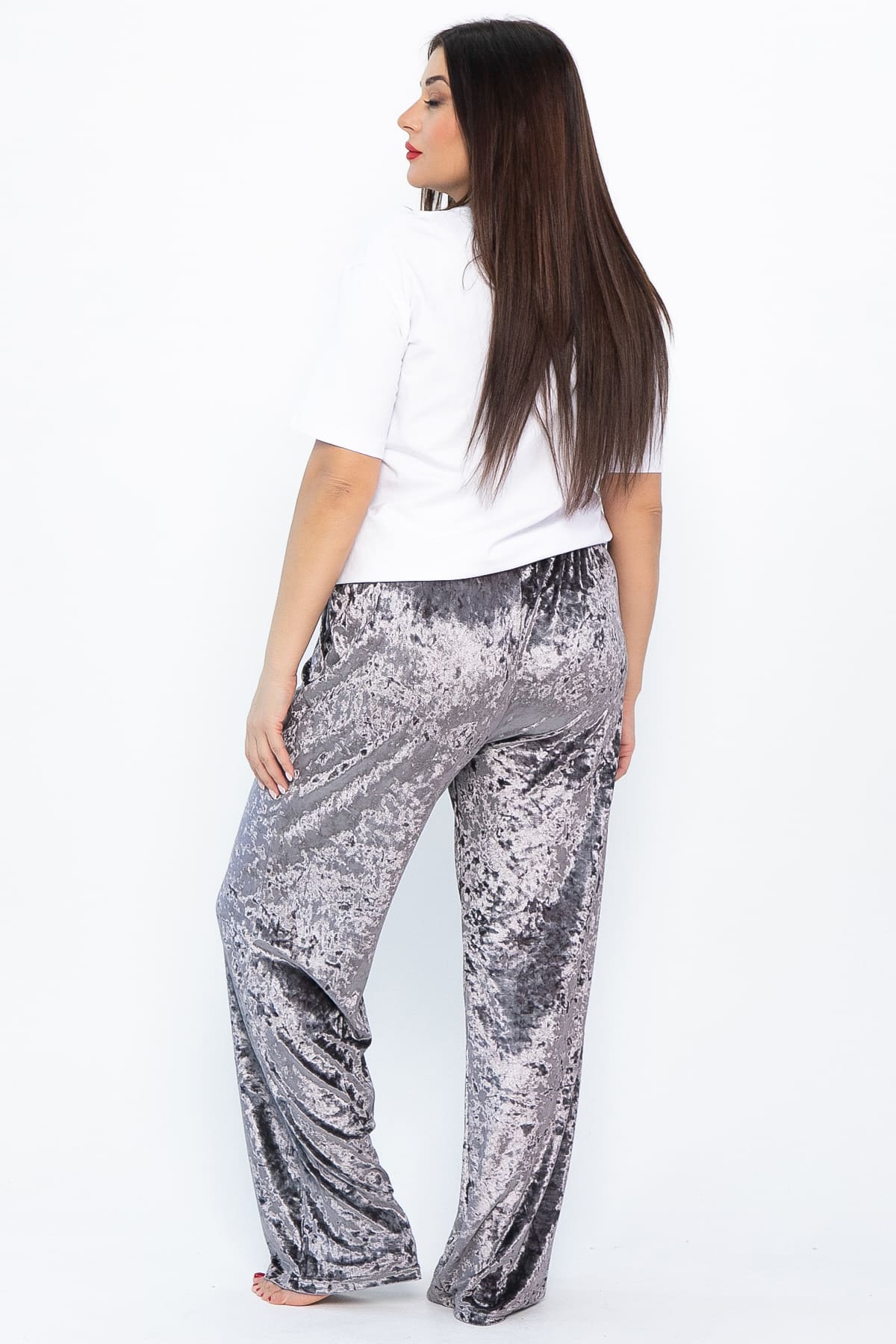 Брюки Таинственное очарование (серо-бежевые) Б14682-25М