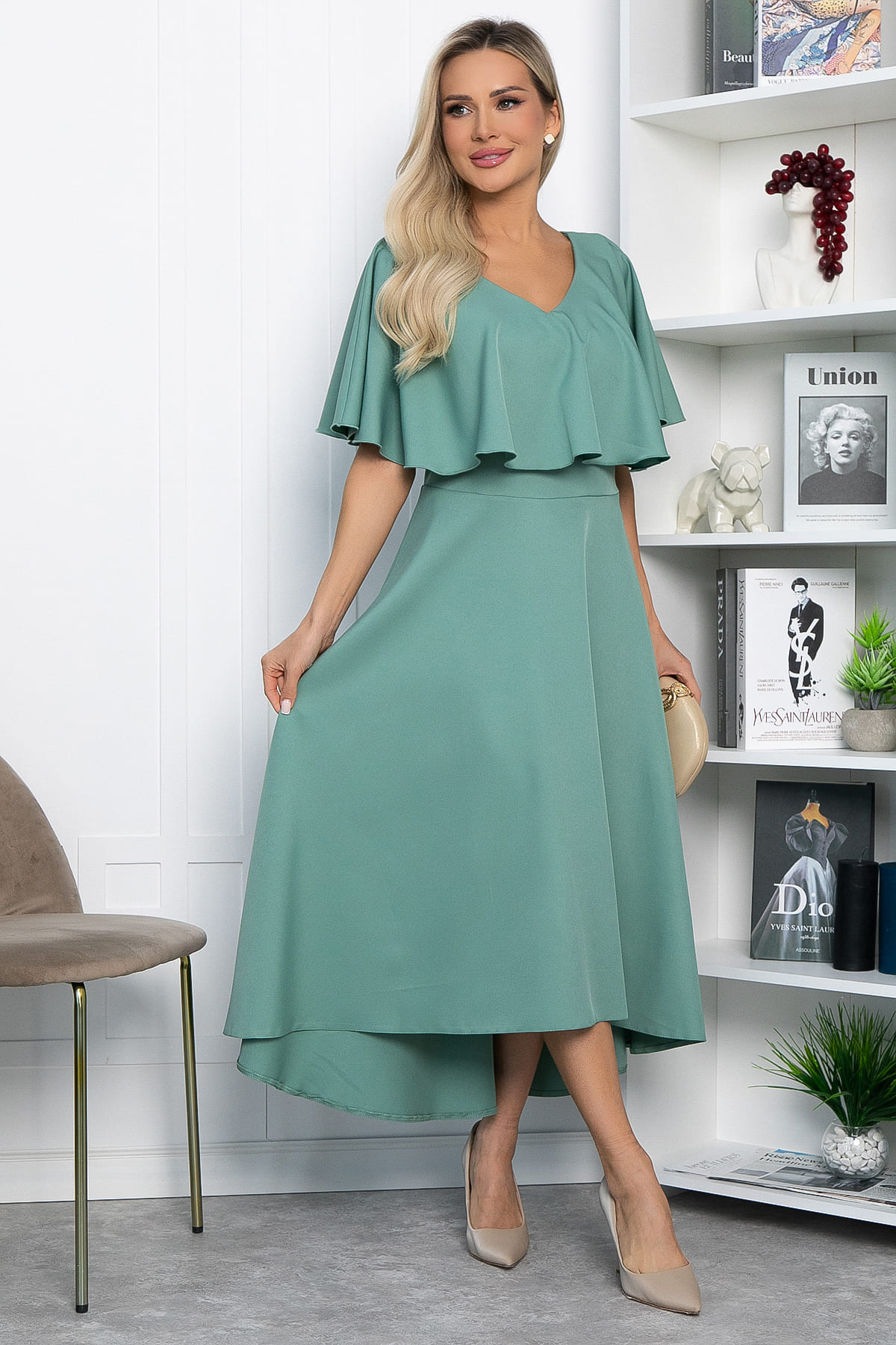 Платье Корнелия (зеленое) П13839-5М