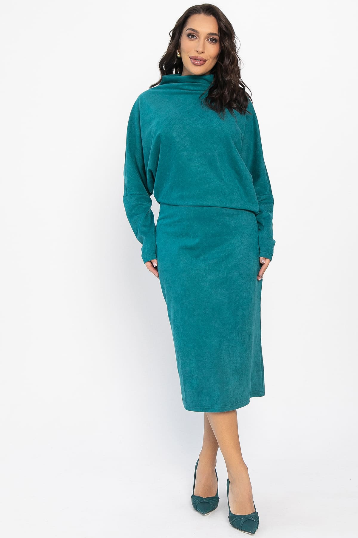 Платье Северина (зеленое море) П14571-12М