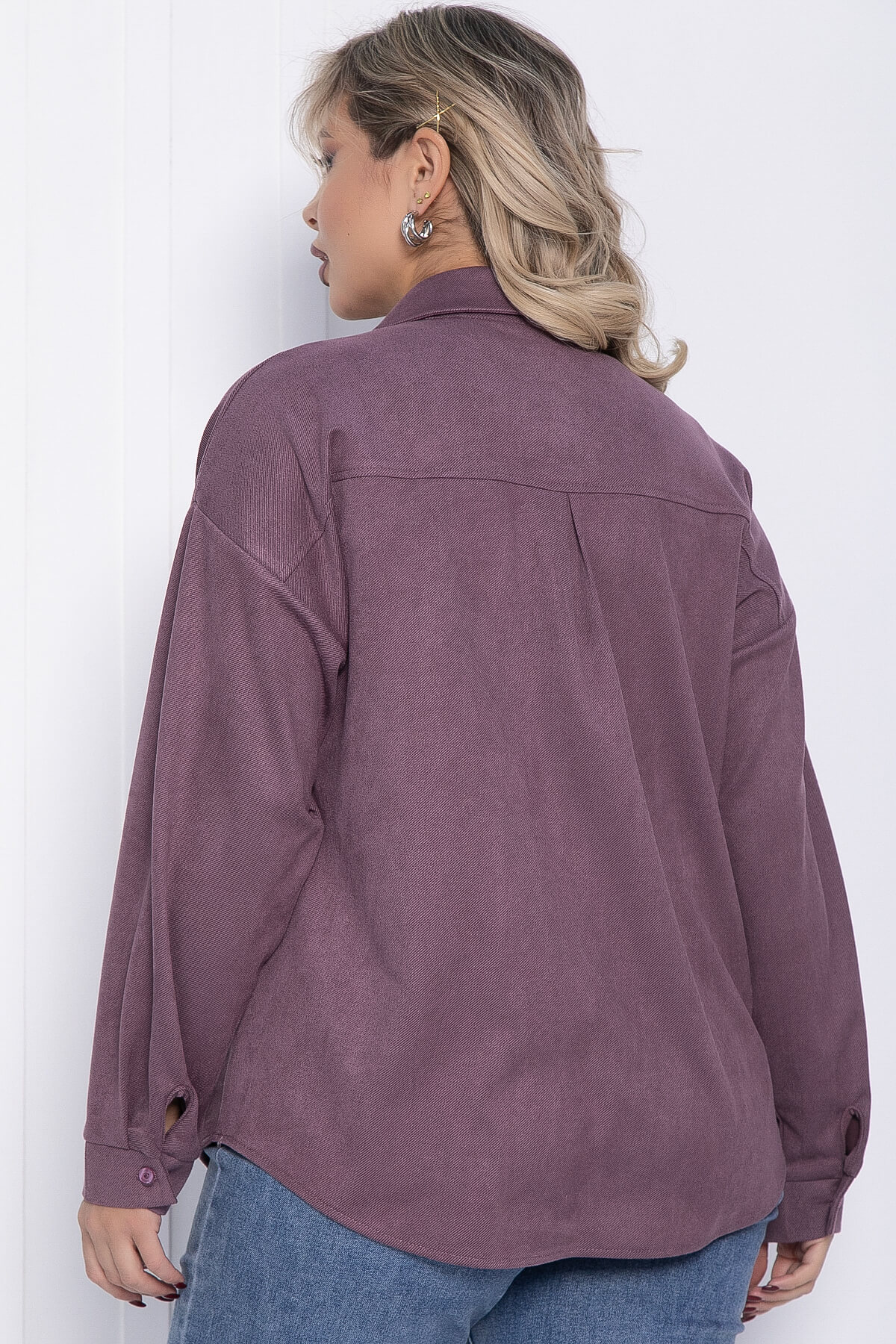 Рубашка Камета (пыльно-фиолетовая) Б12350-18