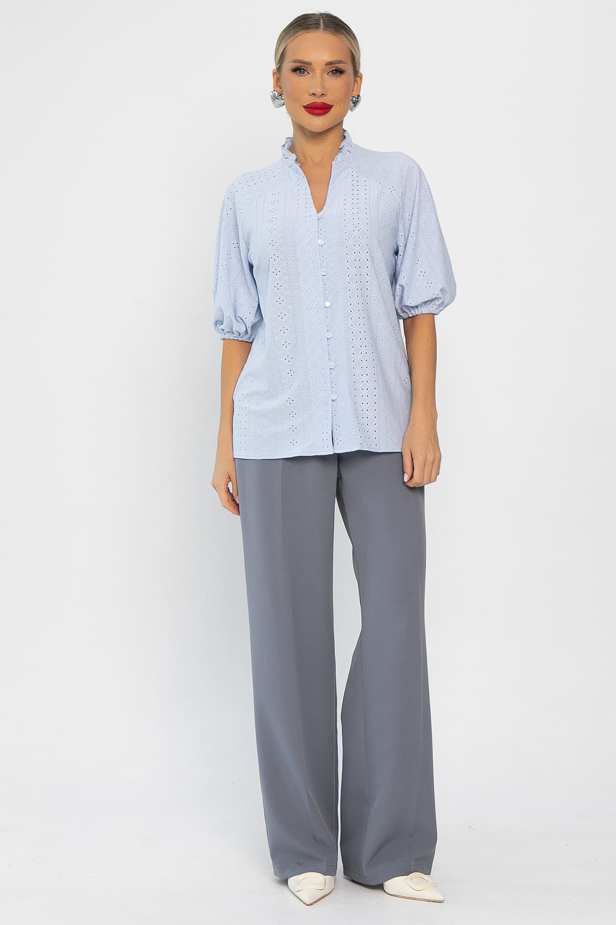 Блуза Люция (голубая) Б14289-45М