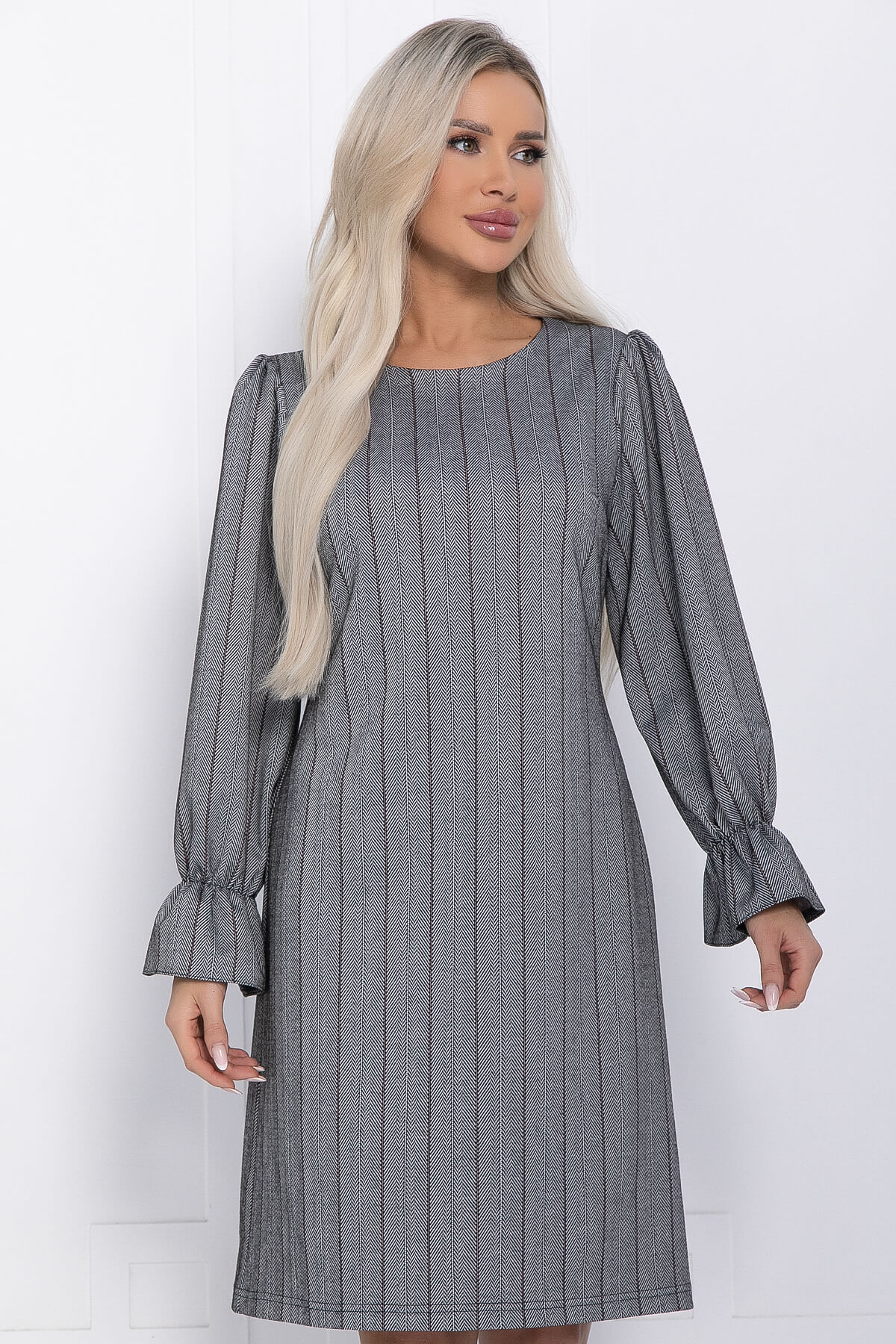 Платье Есения (серое) П12271-30