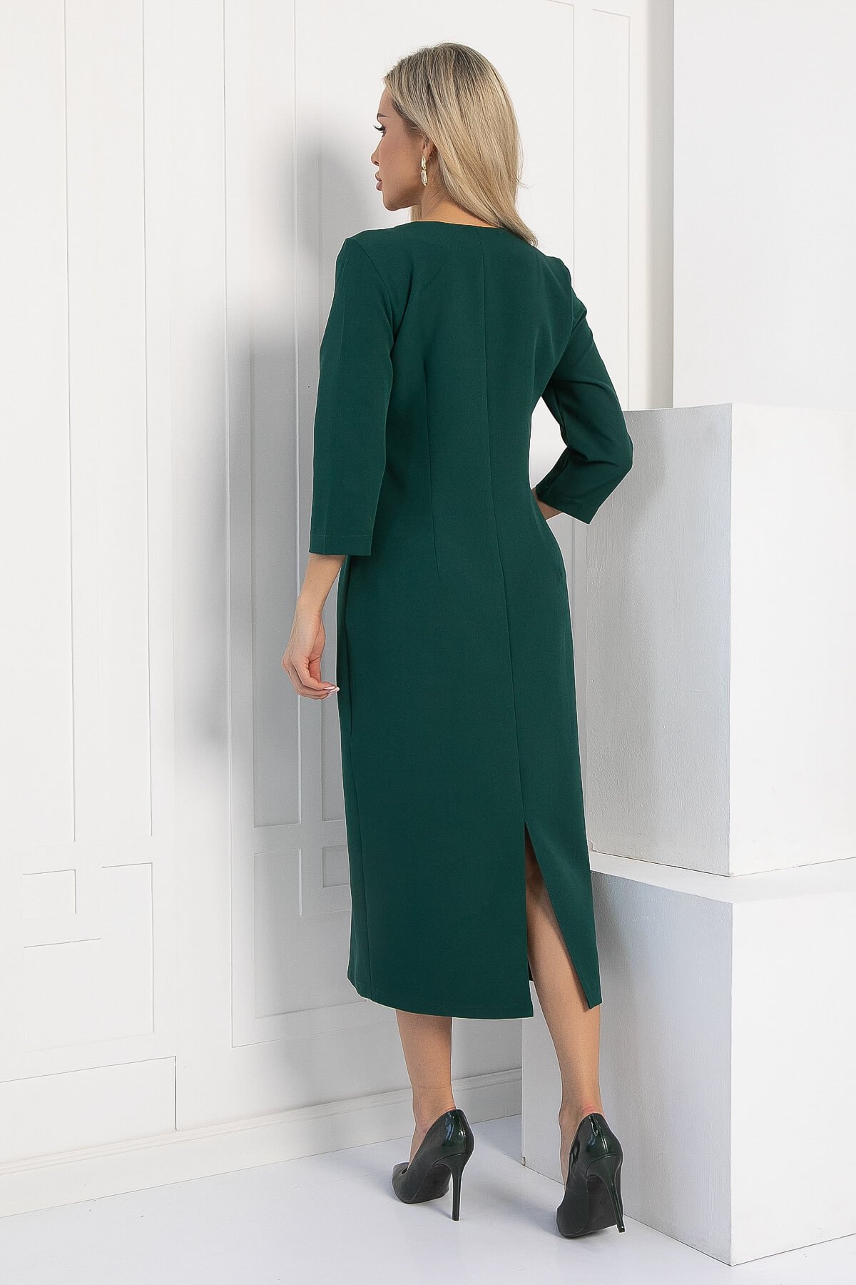 Платье Верба (изумруд) П12154-25