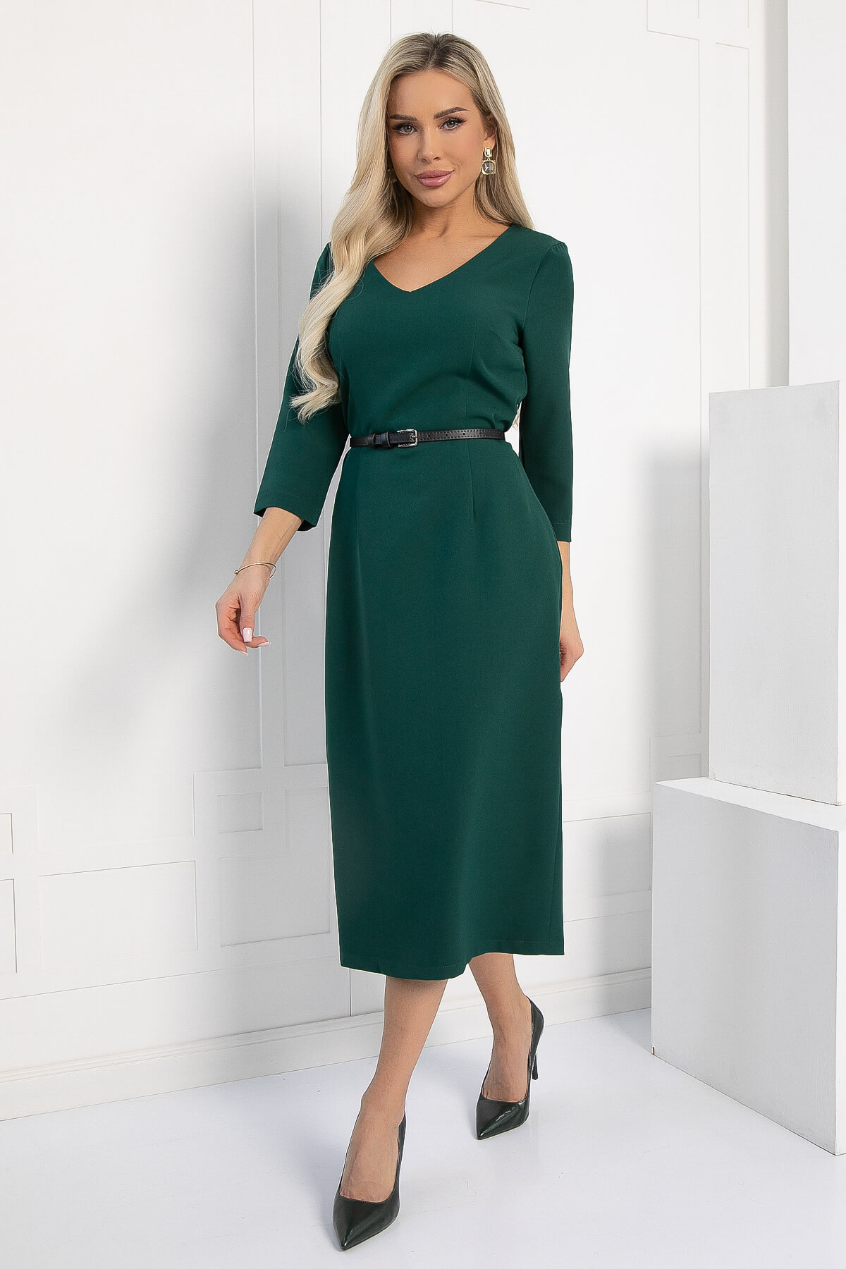 Платье Верба (изумруд) П12154-25