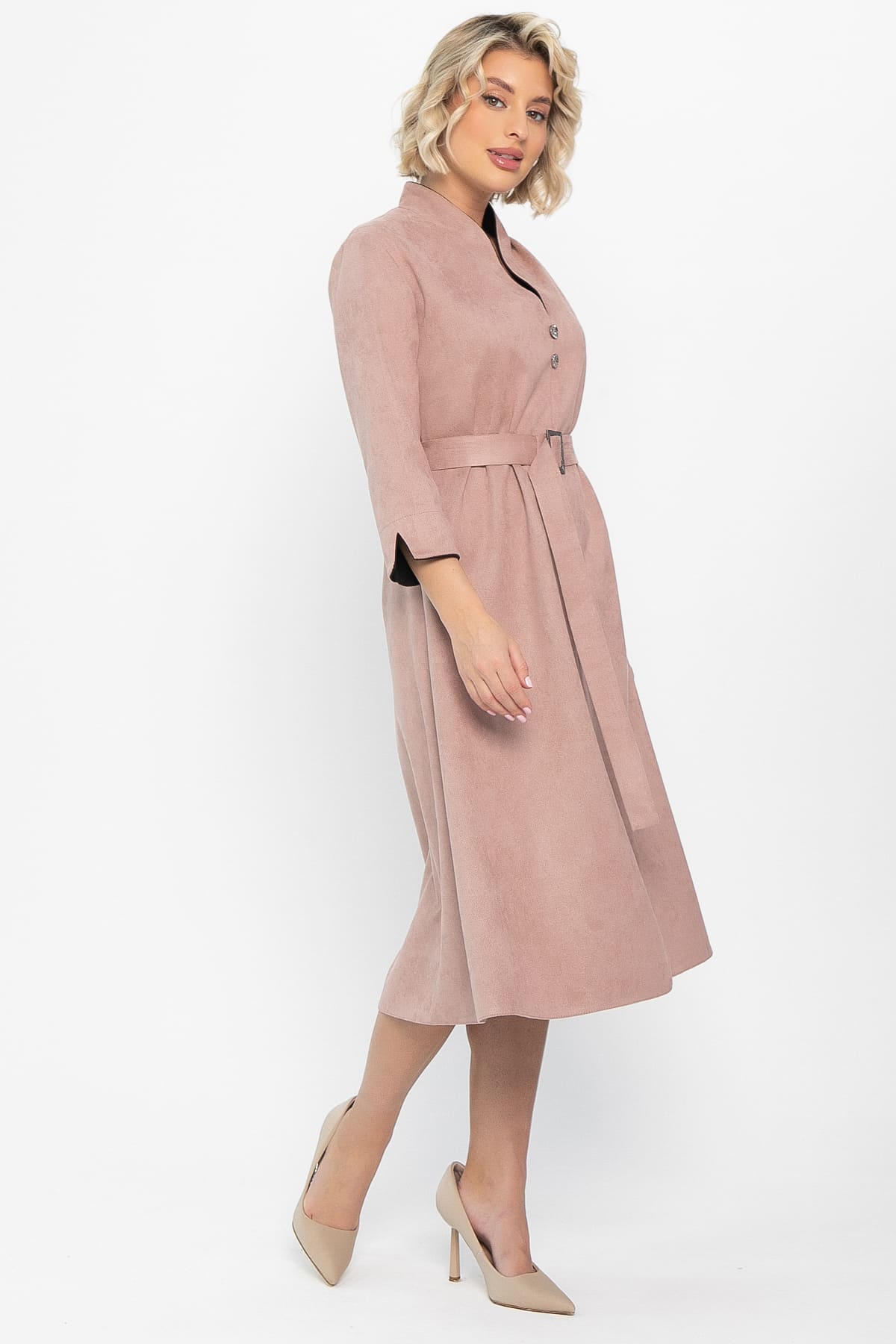 Платье замшевое Дарьяна НЬЮ (чайная роза) П14650-18М