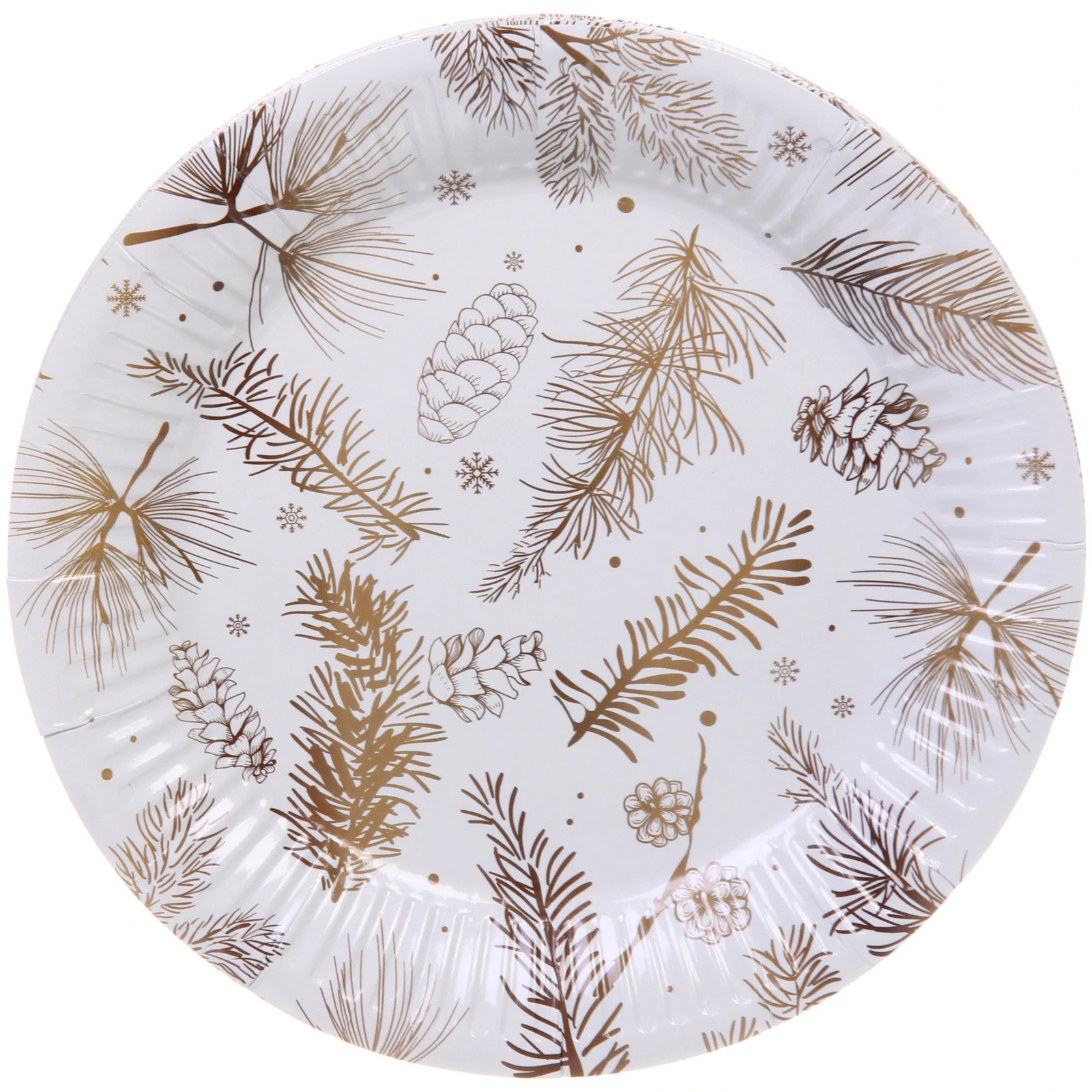 Тарелка бумажная 18 см в наборе 10 шт