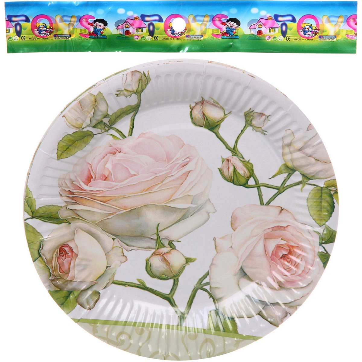 Тарелка бумажная 18 см в наборе 10 шт