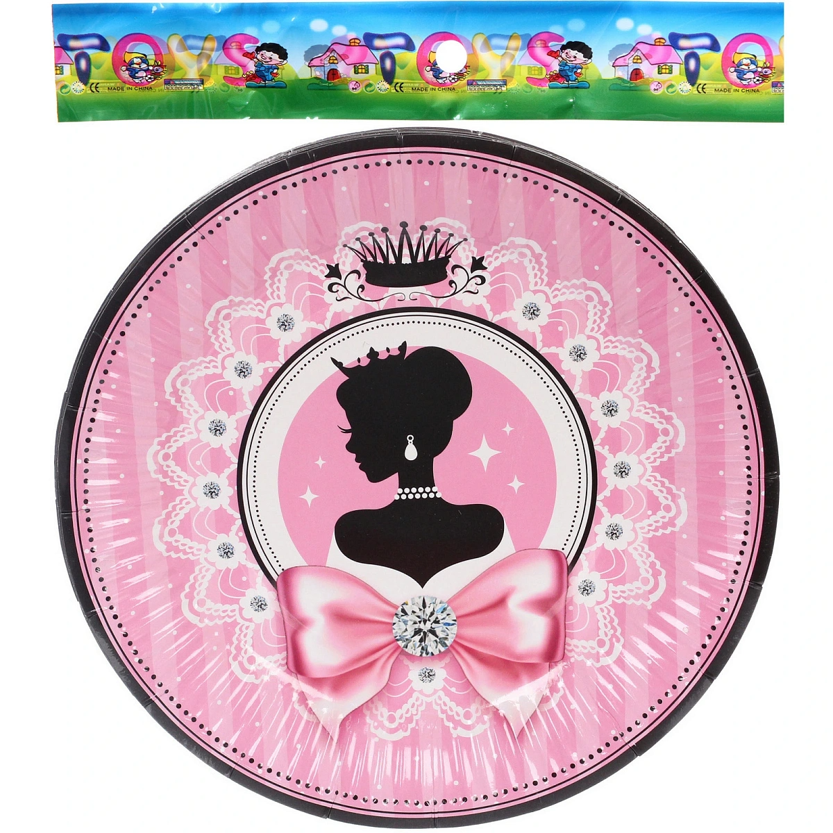 Тарелка бумажная 18 см в наборе 10 шт