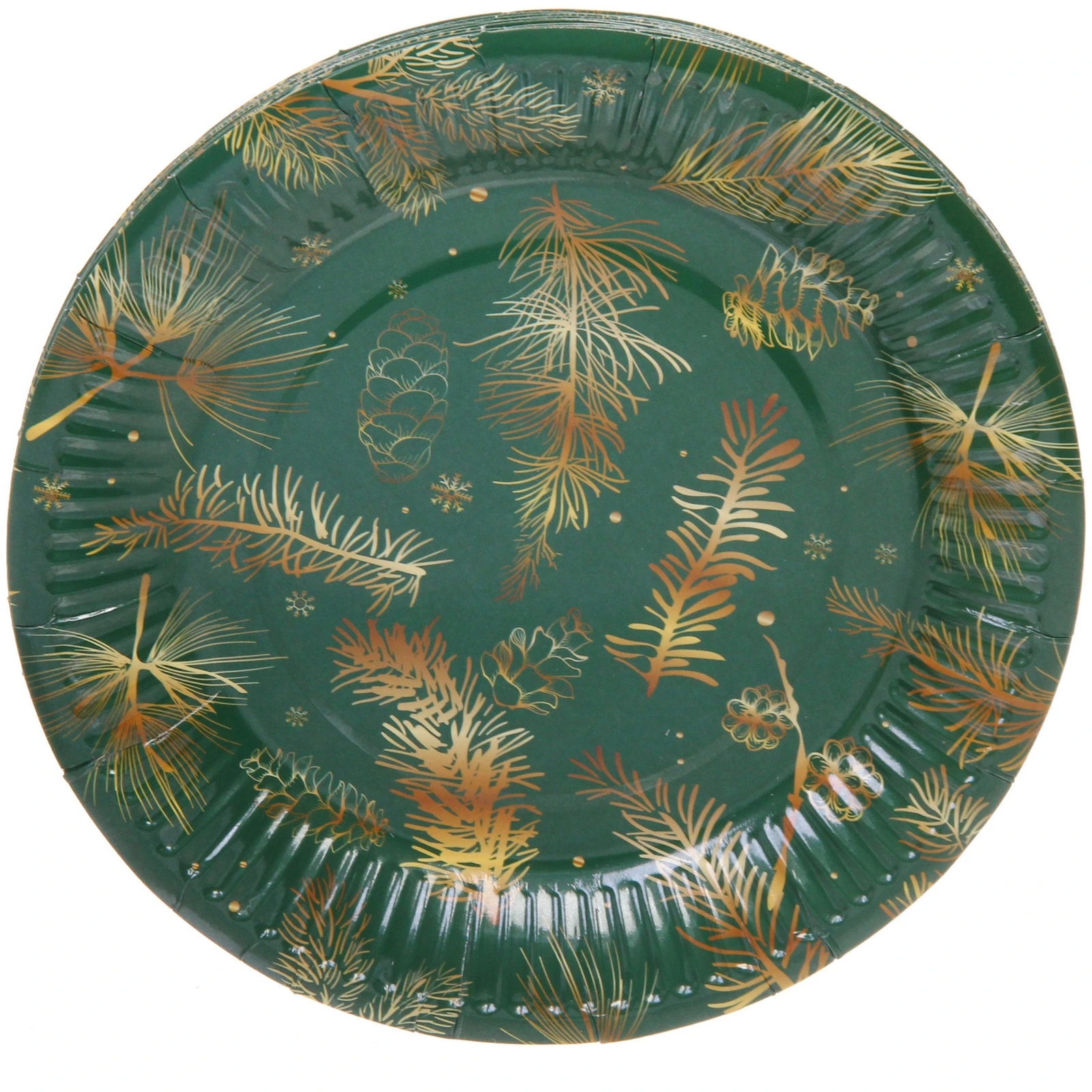 Тарелка бумажная 18 см в наборе 10 шт