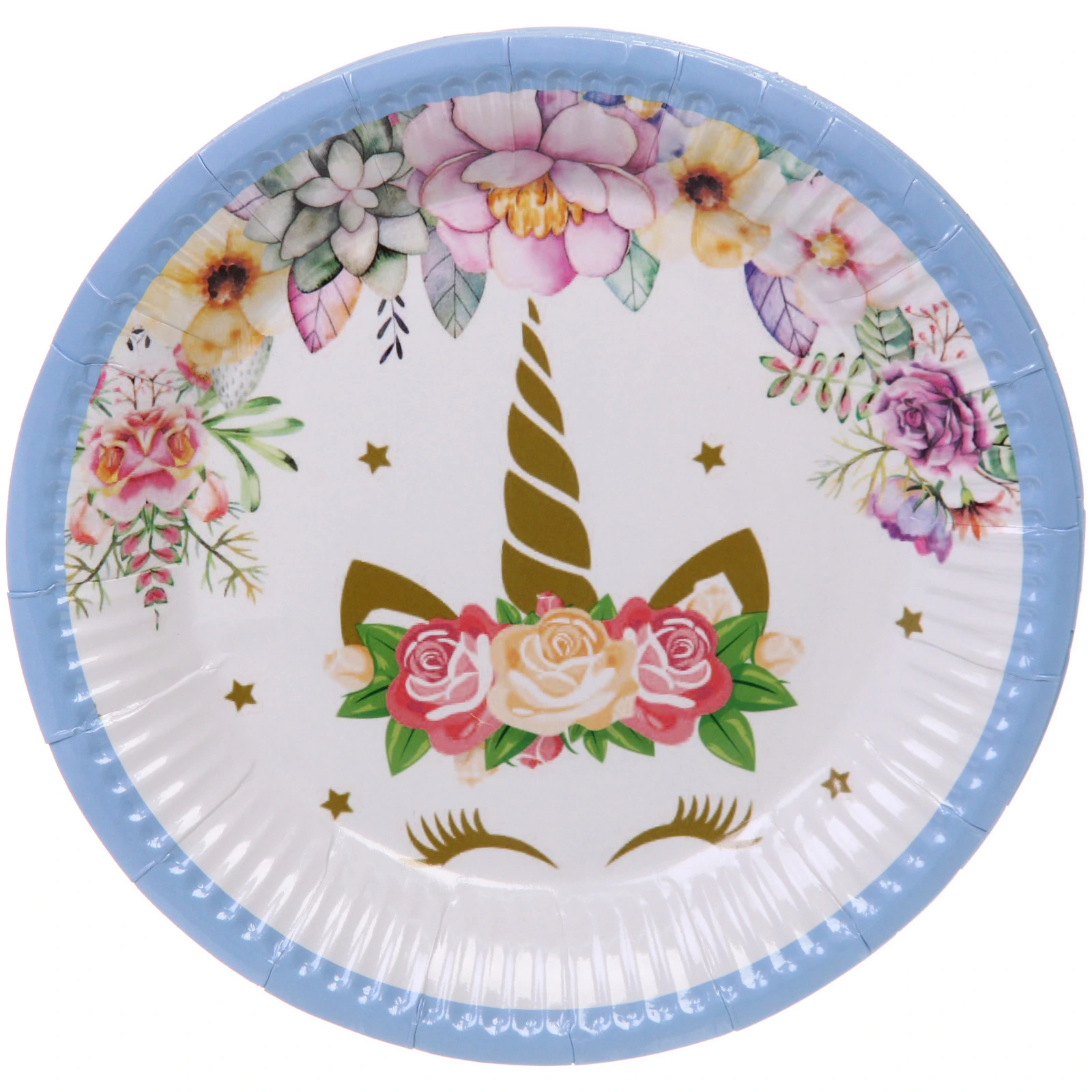 Тарелка бумажная 18 см в наборе 10 шт