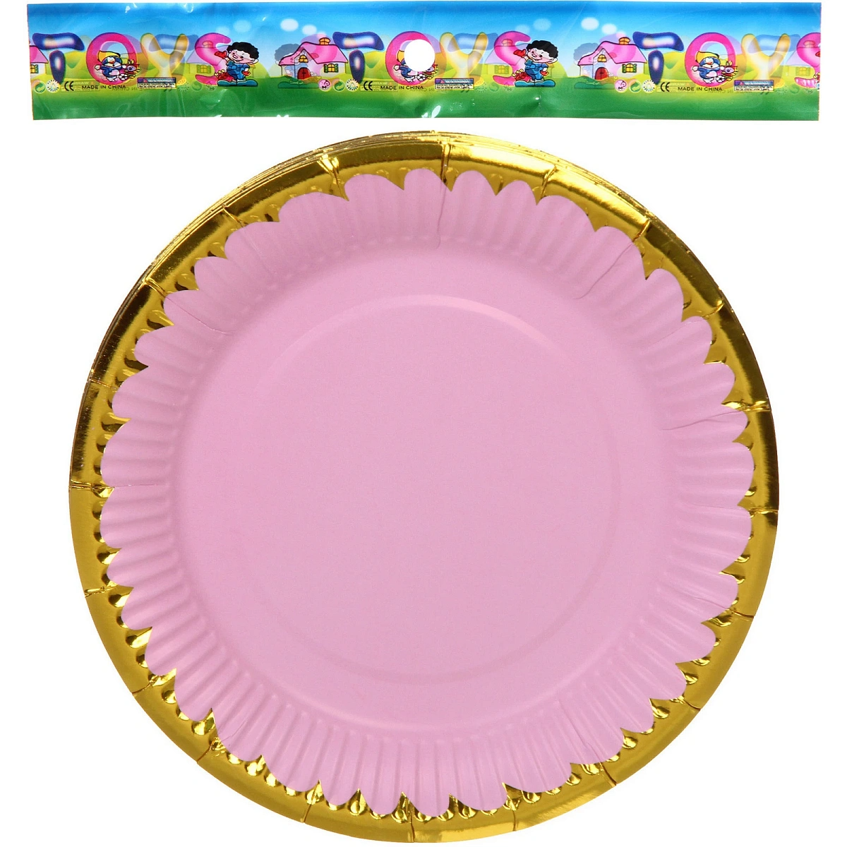 Тарелка бумажная 18 см в наборе 10 шт