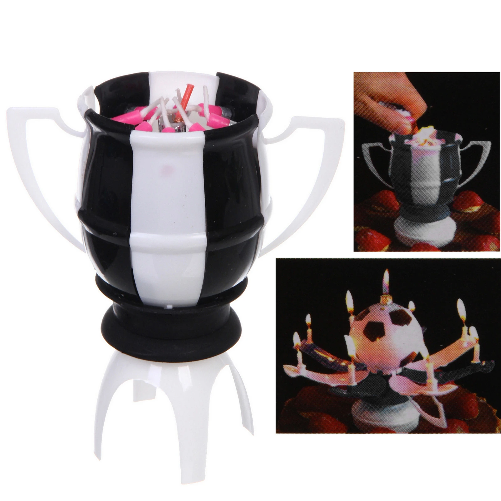 Свеча для торта раскрывающийся цветок