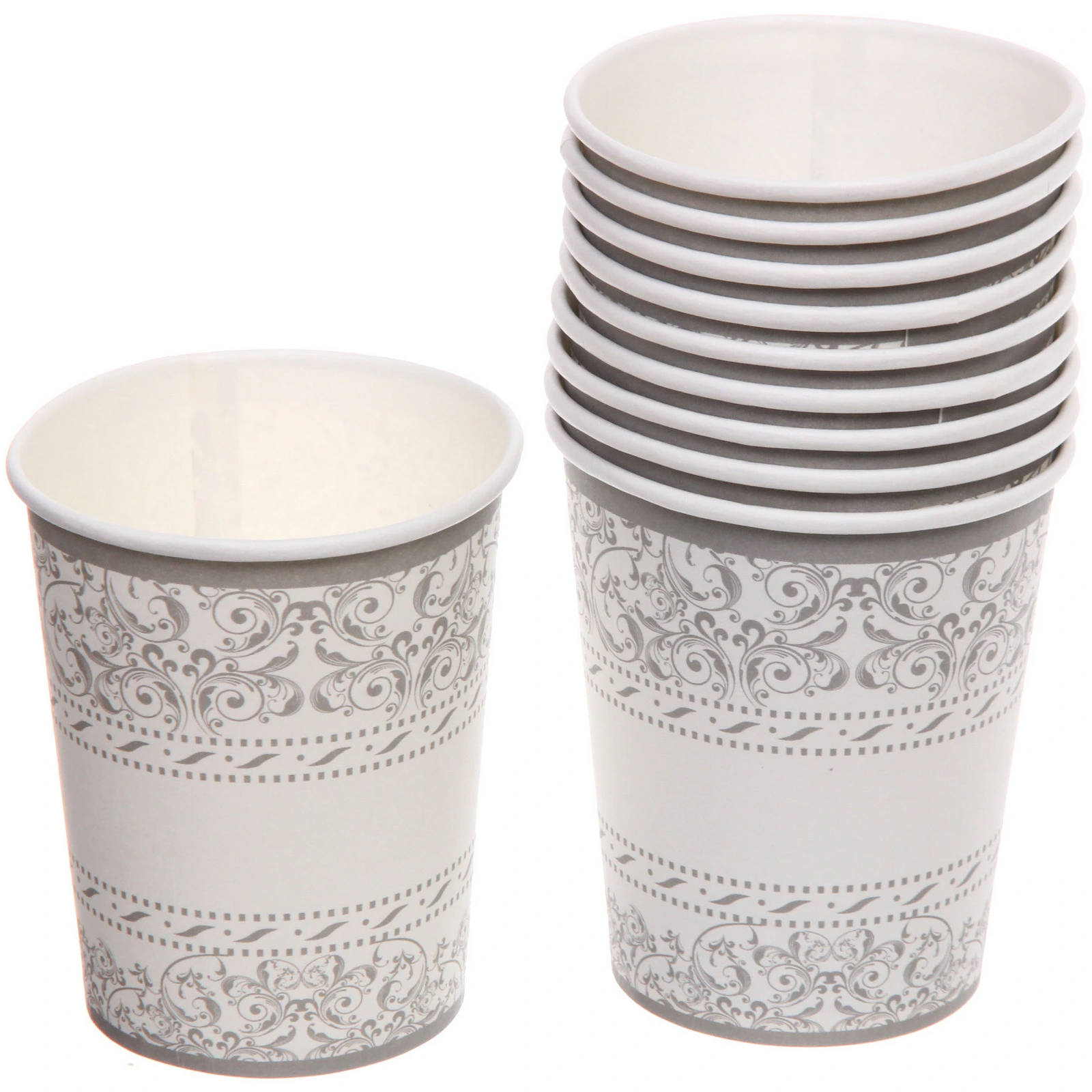 Стакан бумажный 0,2л в наборе 10 шт