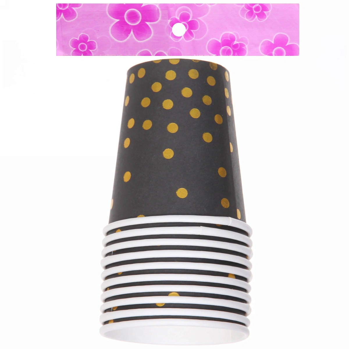 Стакан бумажный 0,2л в наборе 10 шт