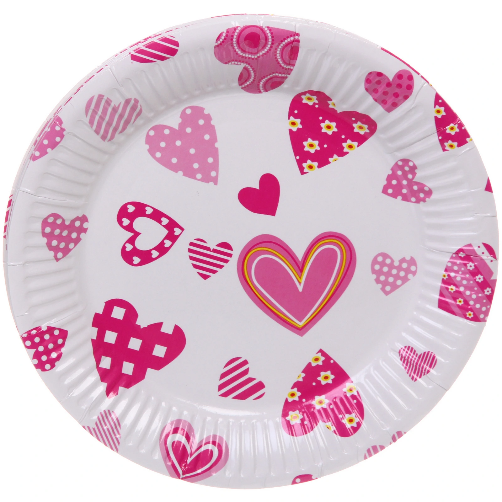 Тарелка бумажная 18 см в наборе 10 шт