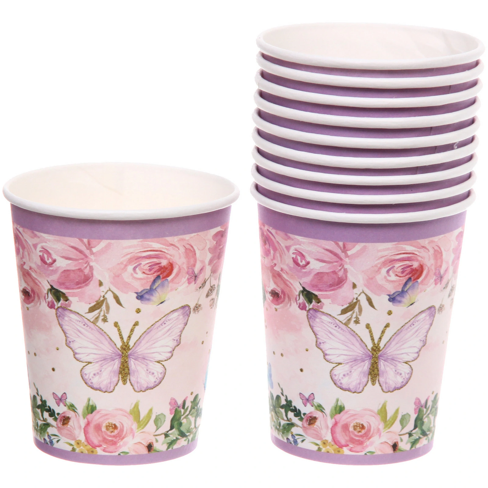 Стакан бумажный 0,2л в наборе 10 шт