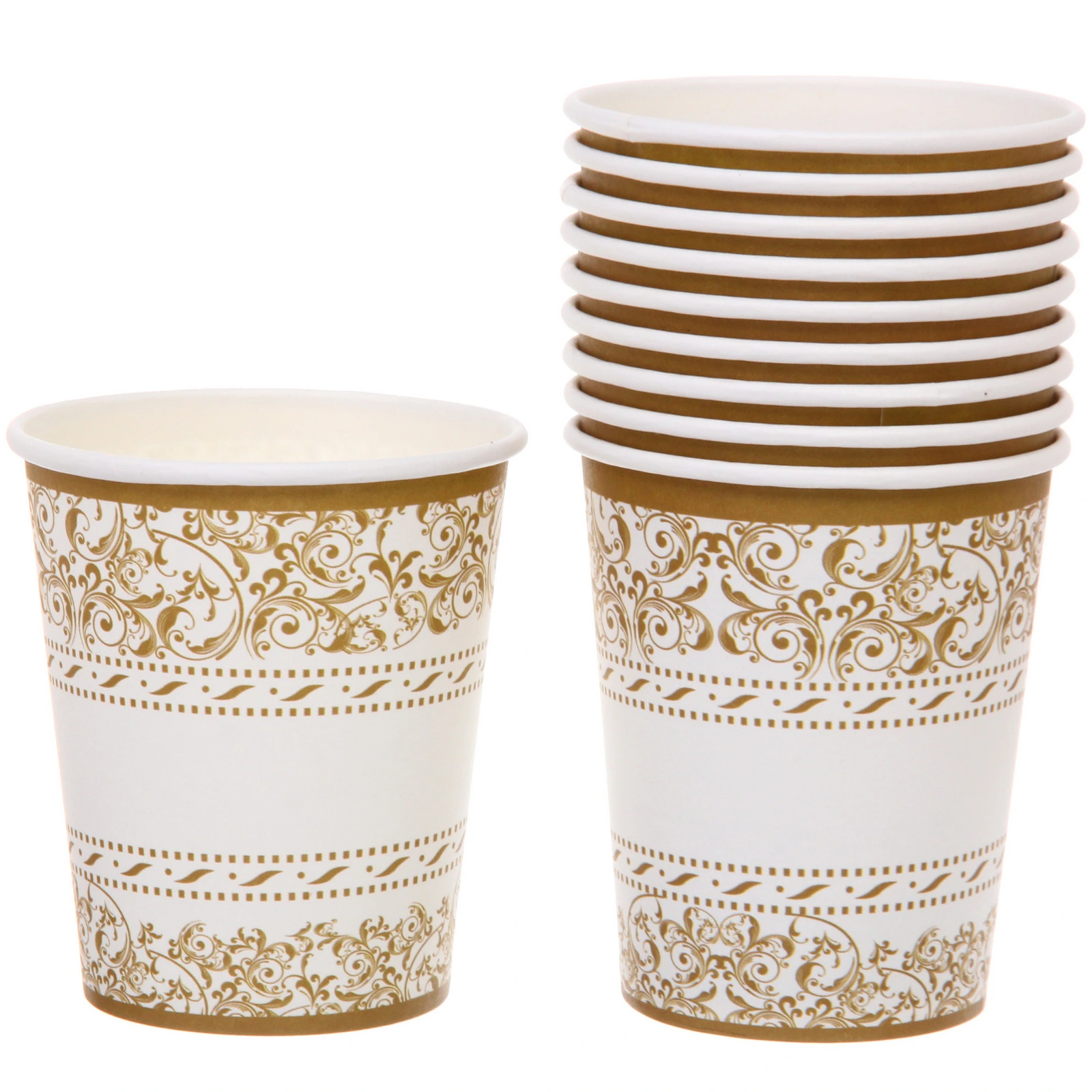 Стакан бумажный 0,2л в наборе 10 шт