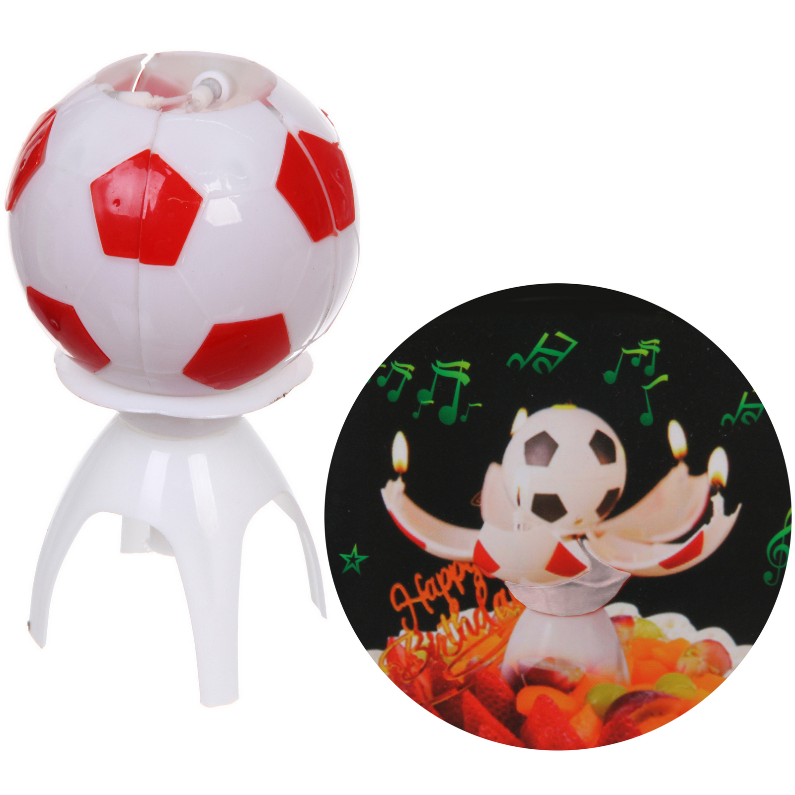 Свеча для торта раскрывающийся цветок