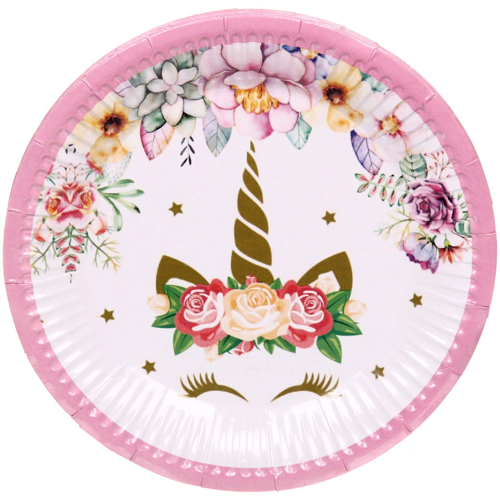 Тарелка бумажная 18 см в наборе 10 шт