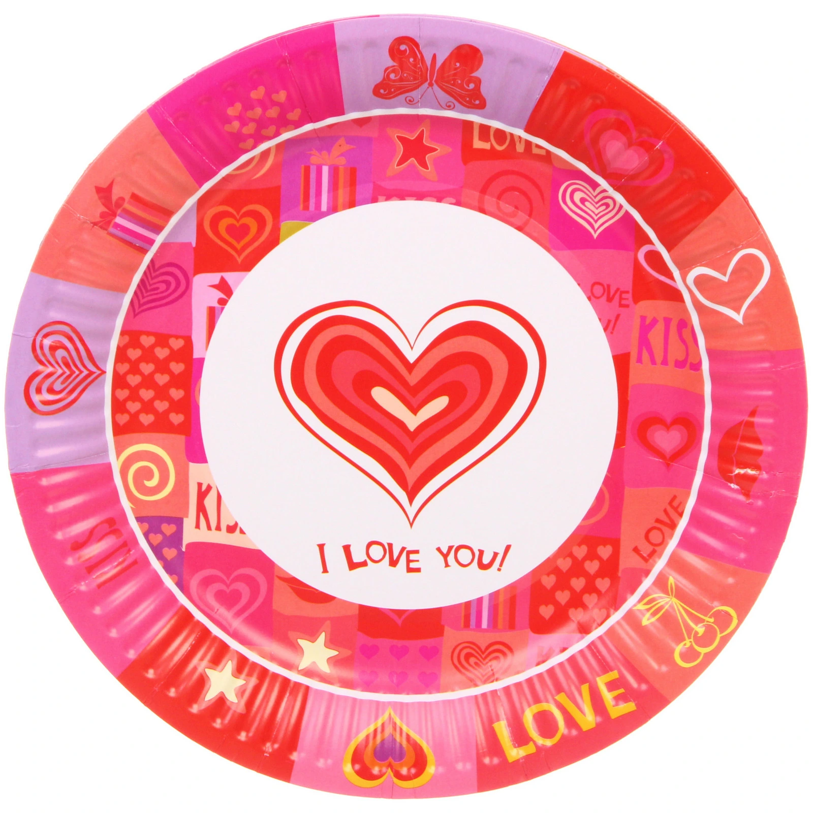 Тарелка бумажная 18 см в наборе 10 шт