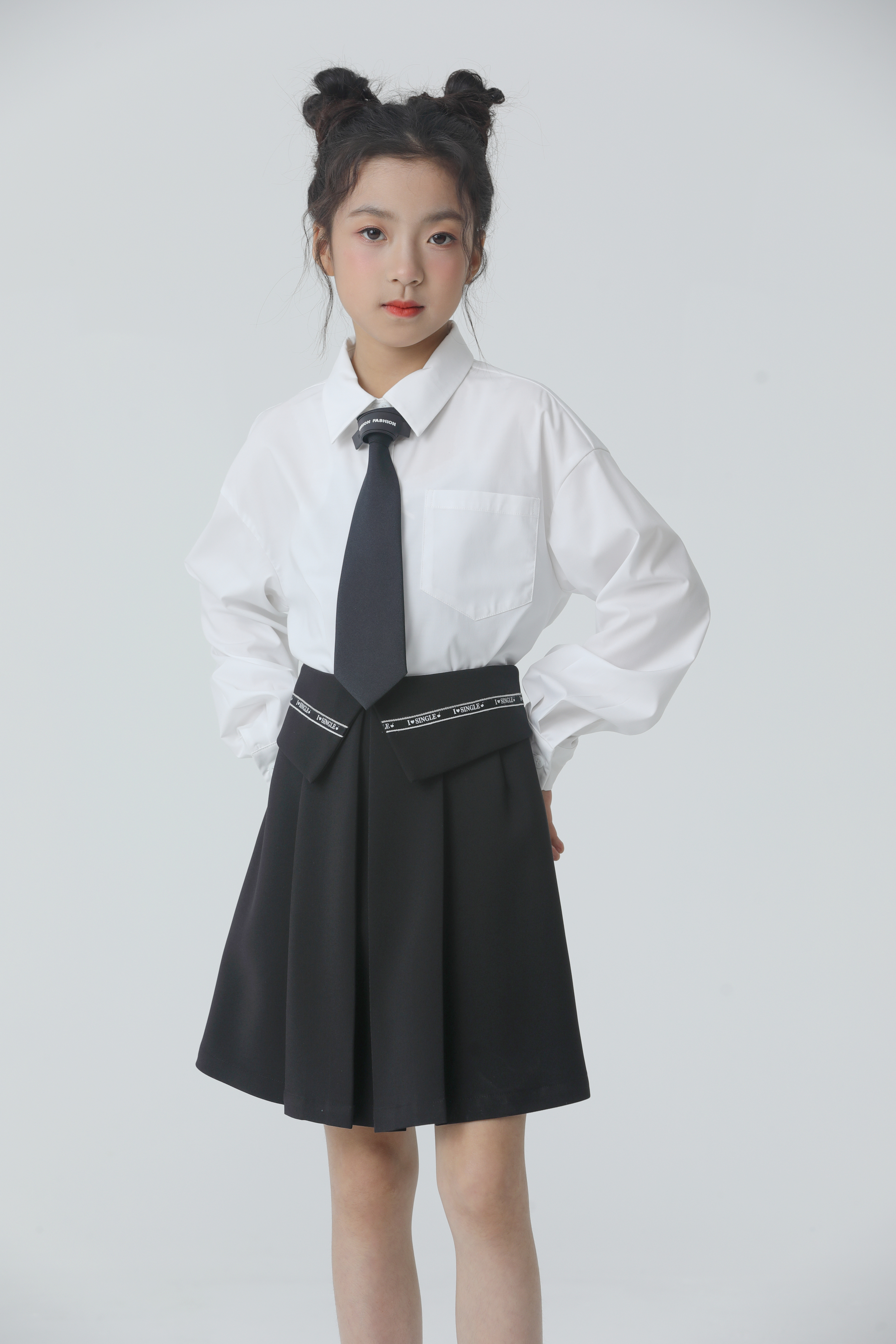 Блузка KevinYoung 105013 Белый школьная одежда