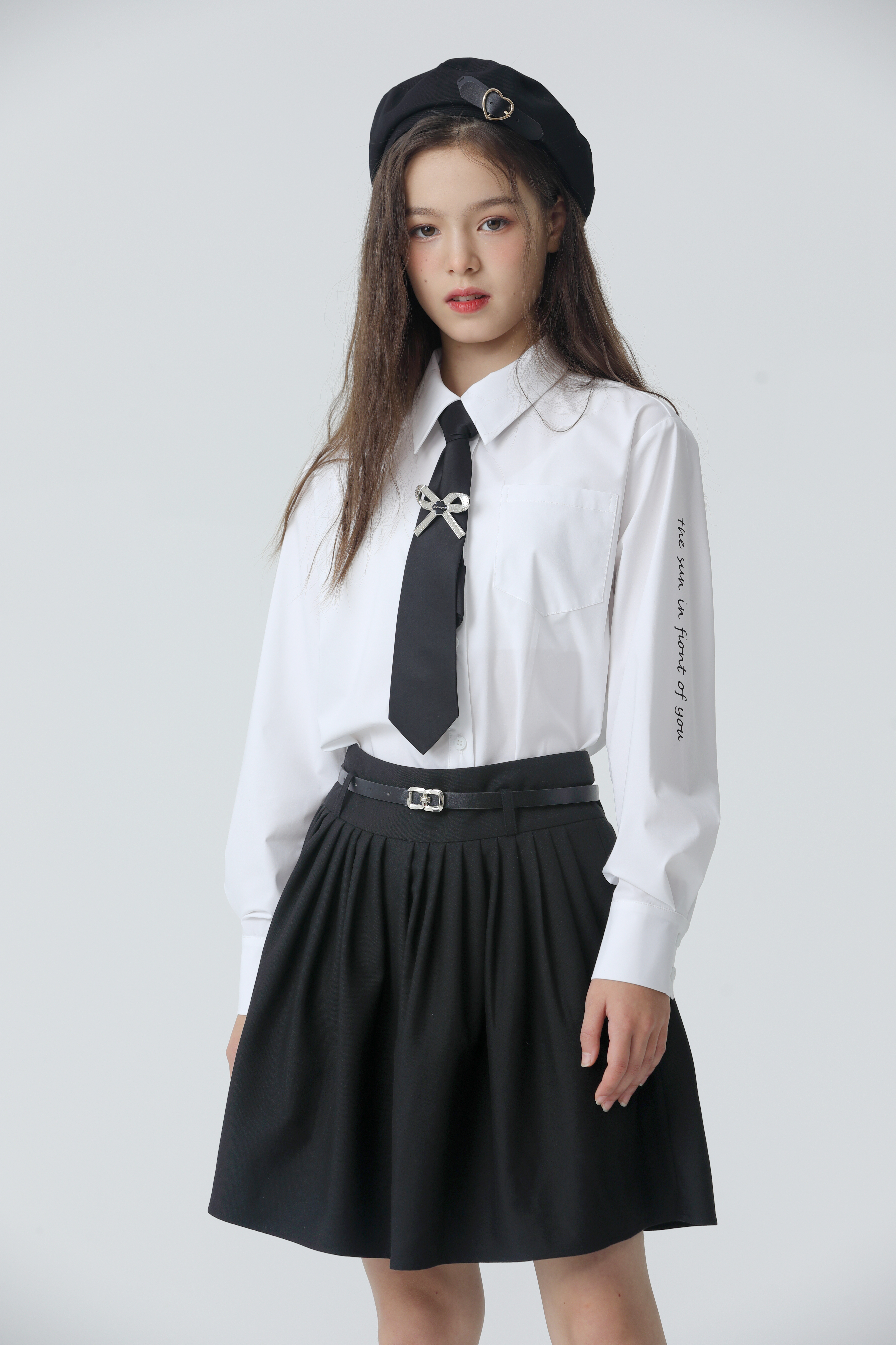 Блузка KevinYoung 105714 Белый школьная одежда