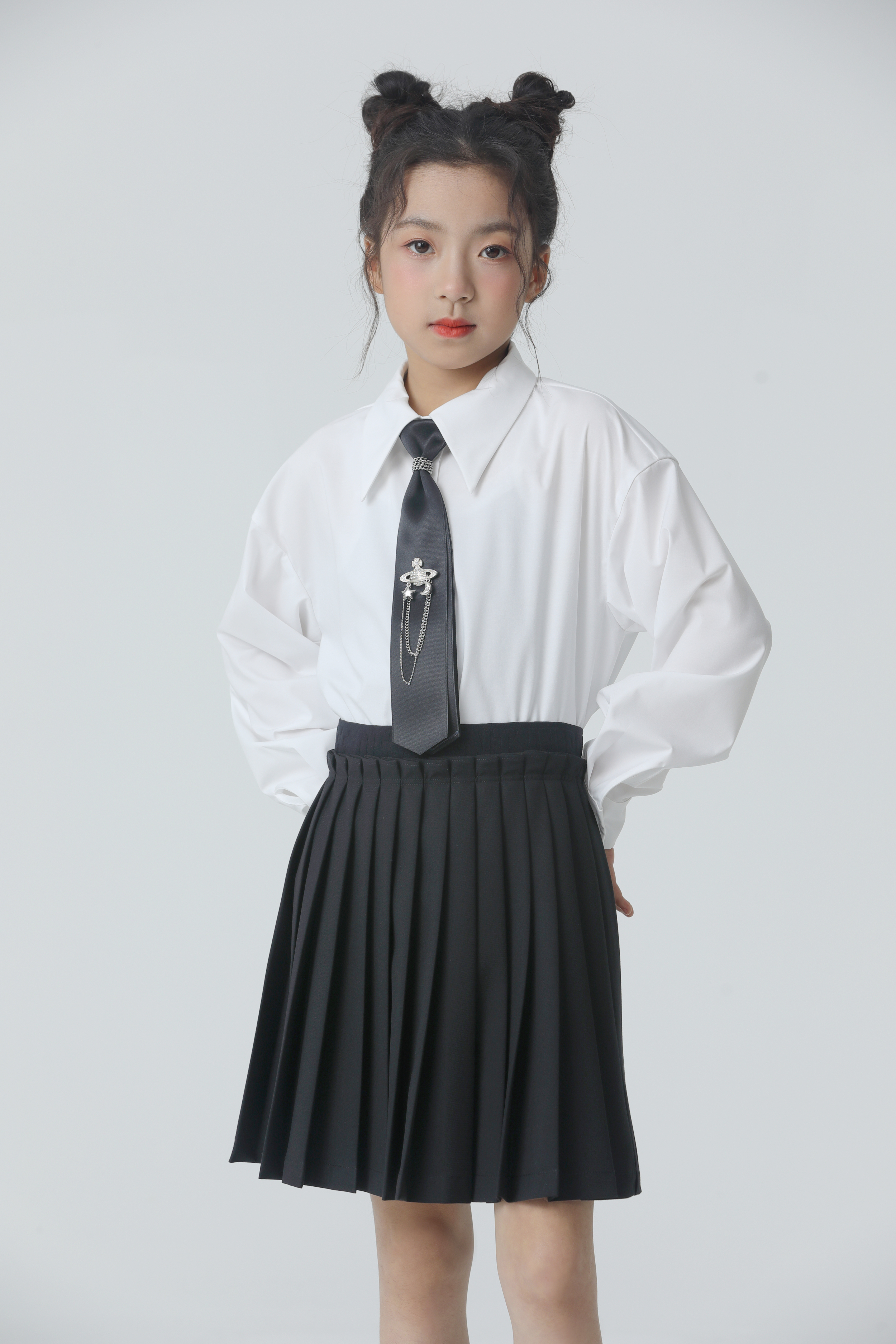 Блузка KevinYoung 105017 Белый школьная одежда