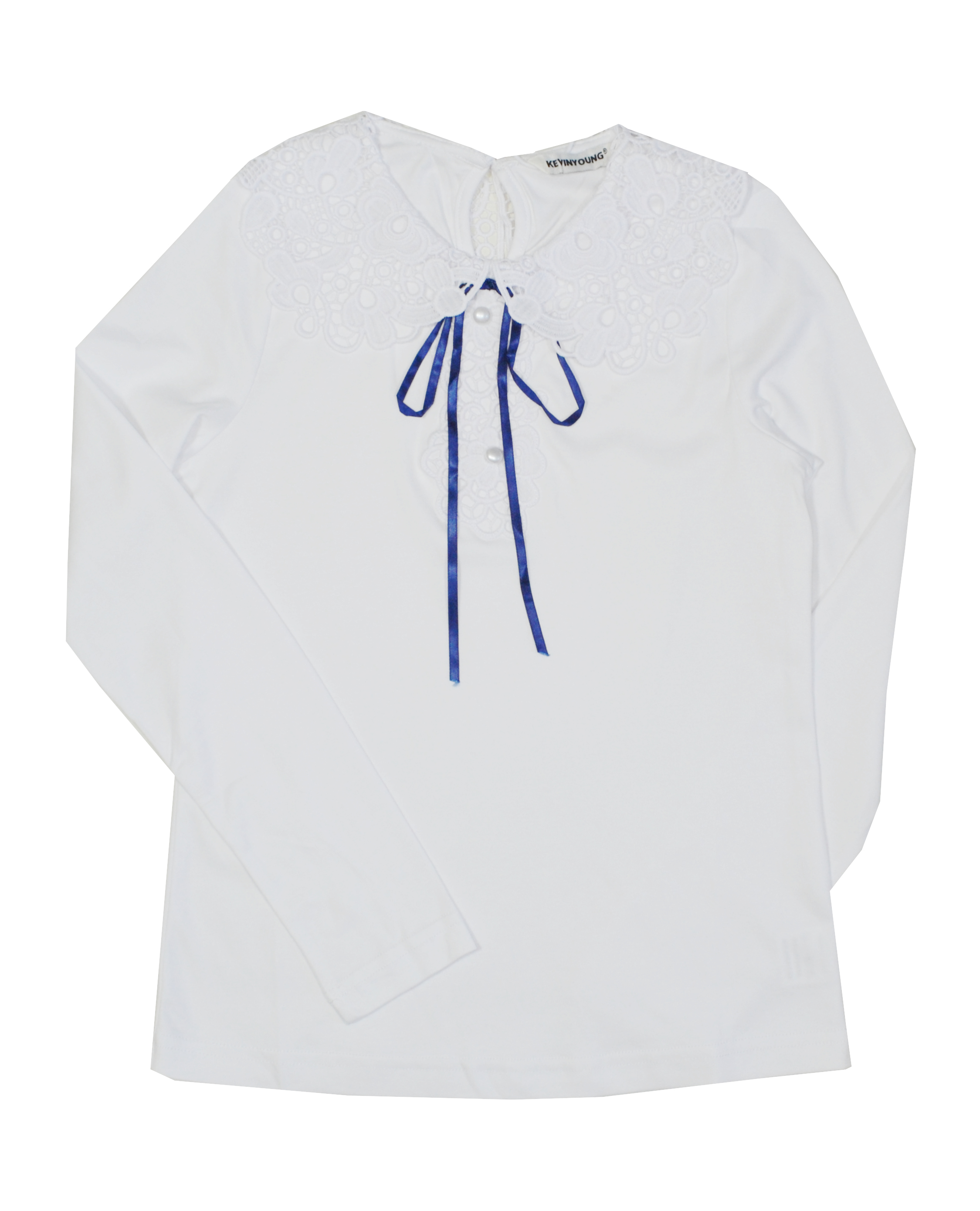 Блузка KevinYoung 105766 Белый школьная одежда