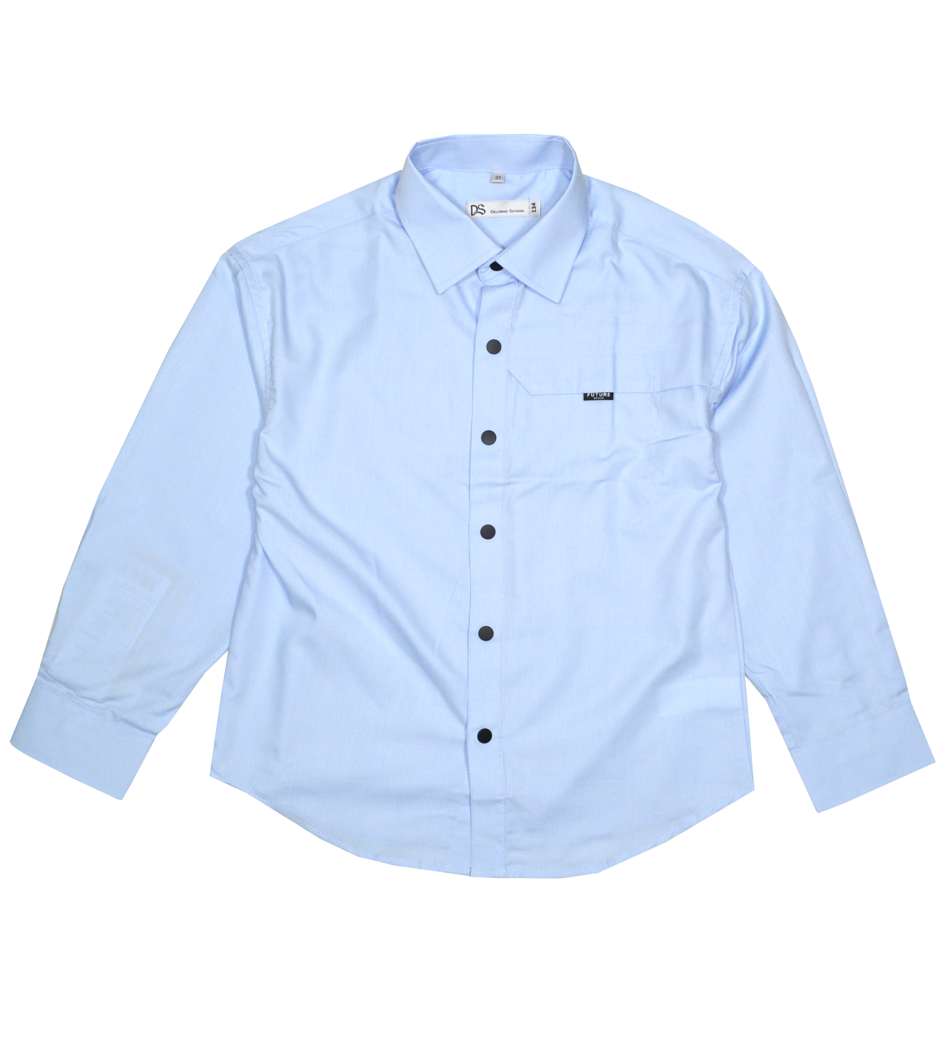 Рубашка Deloras 71413F Св.Голубой Свободный силуэт