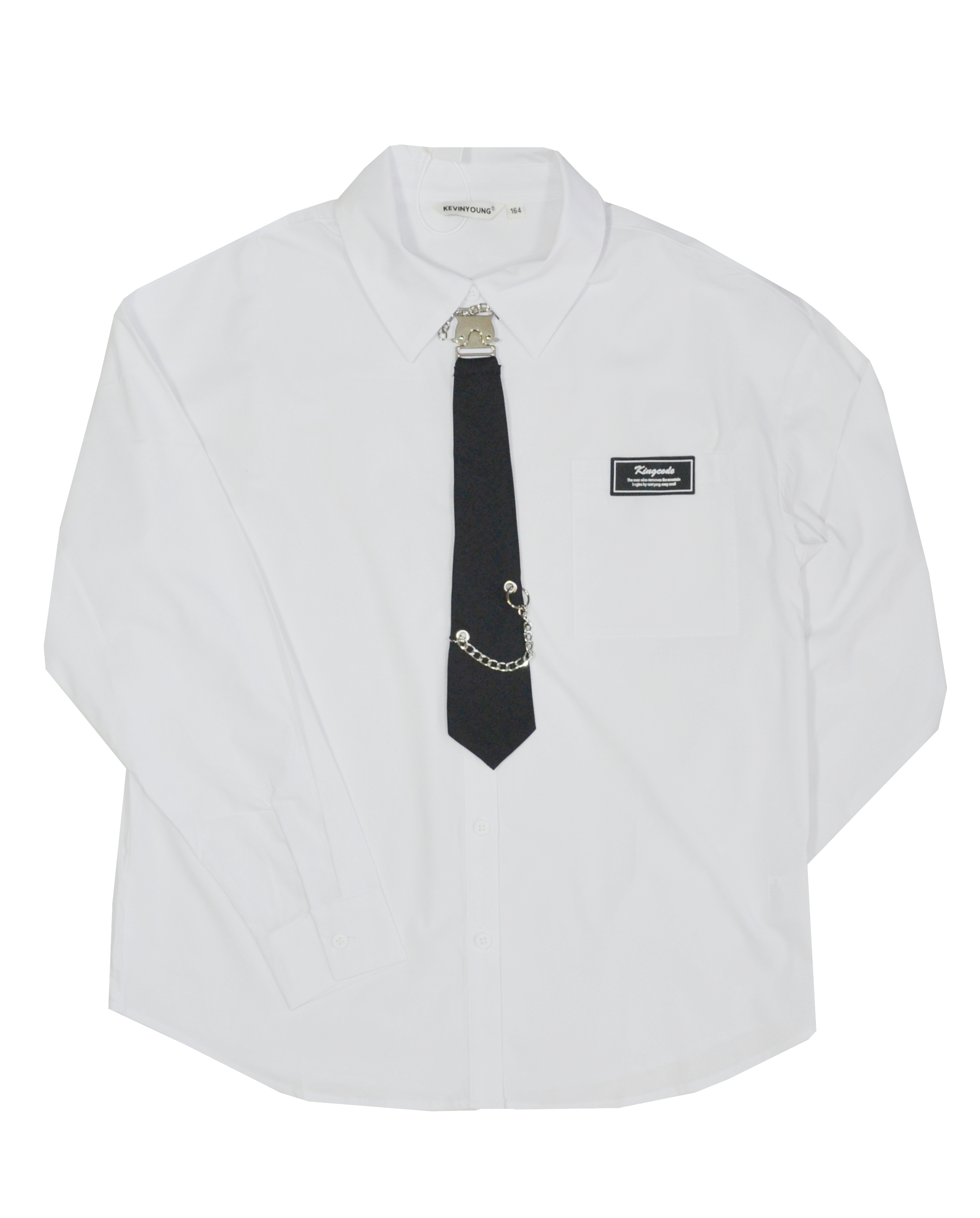 Блузка KevinYoung 95054 Белый школьная одежда