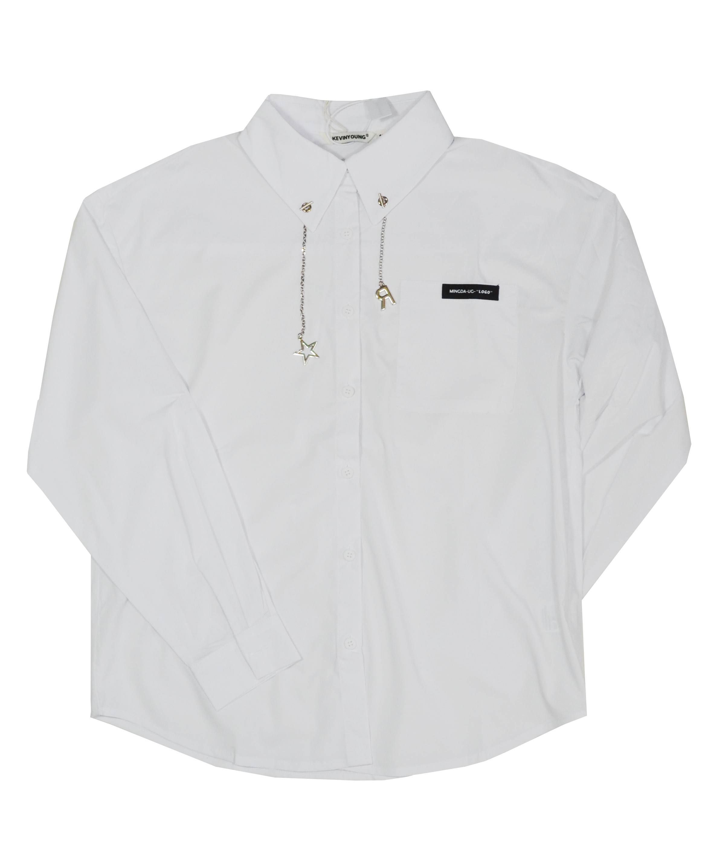 Блузка KevinYoung 105924 Белый школьная одежда